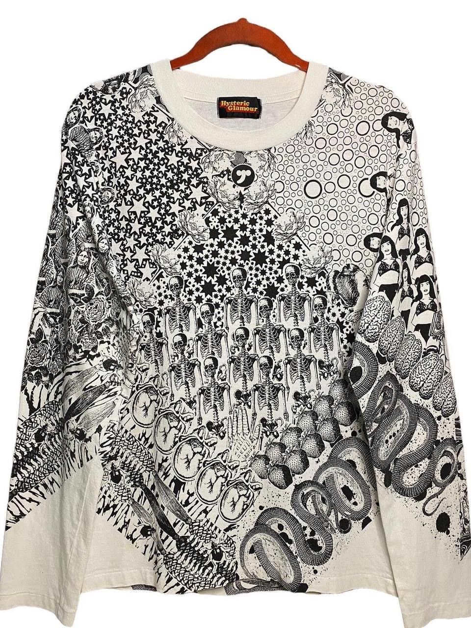 Hysteric Glamour 90’s Hysteric Glamour Psychedelic Snake Tshirt Size US S / EU 44-46 / 1 - 2 Thumbnail