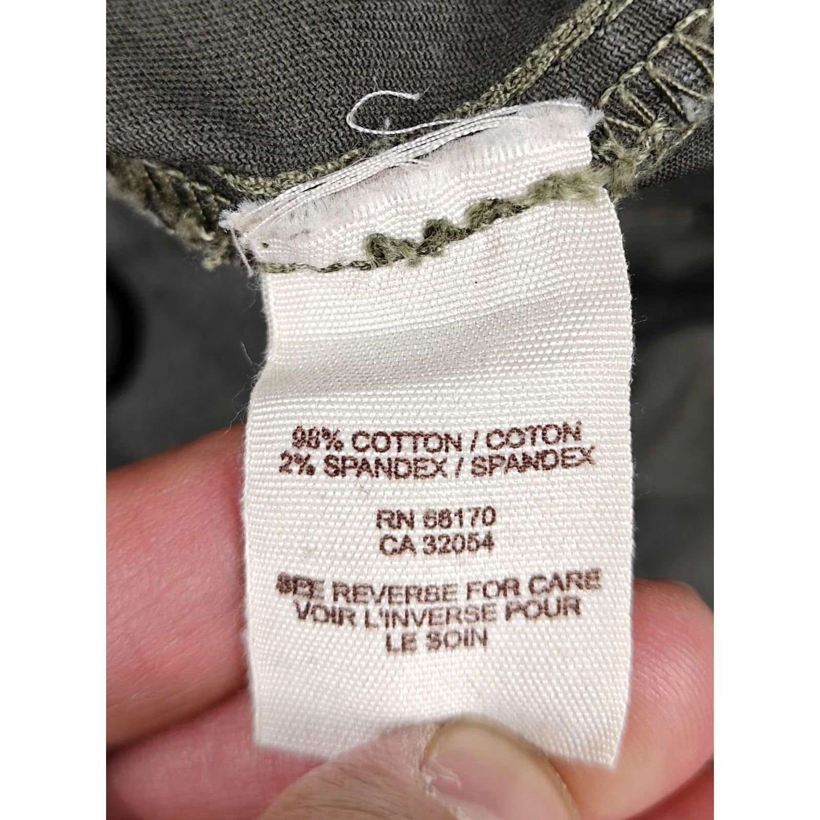 Free People Free People Pants Womens 27 Green Cargo Skinny Twill Stretch Ankle Zip Pockets Size 27" / US 4 / IT 40 - 4 Thumbnail
