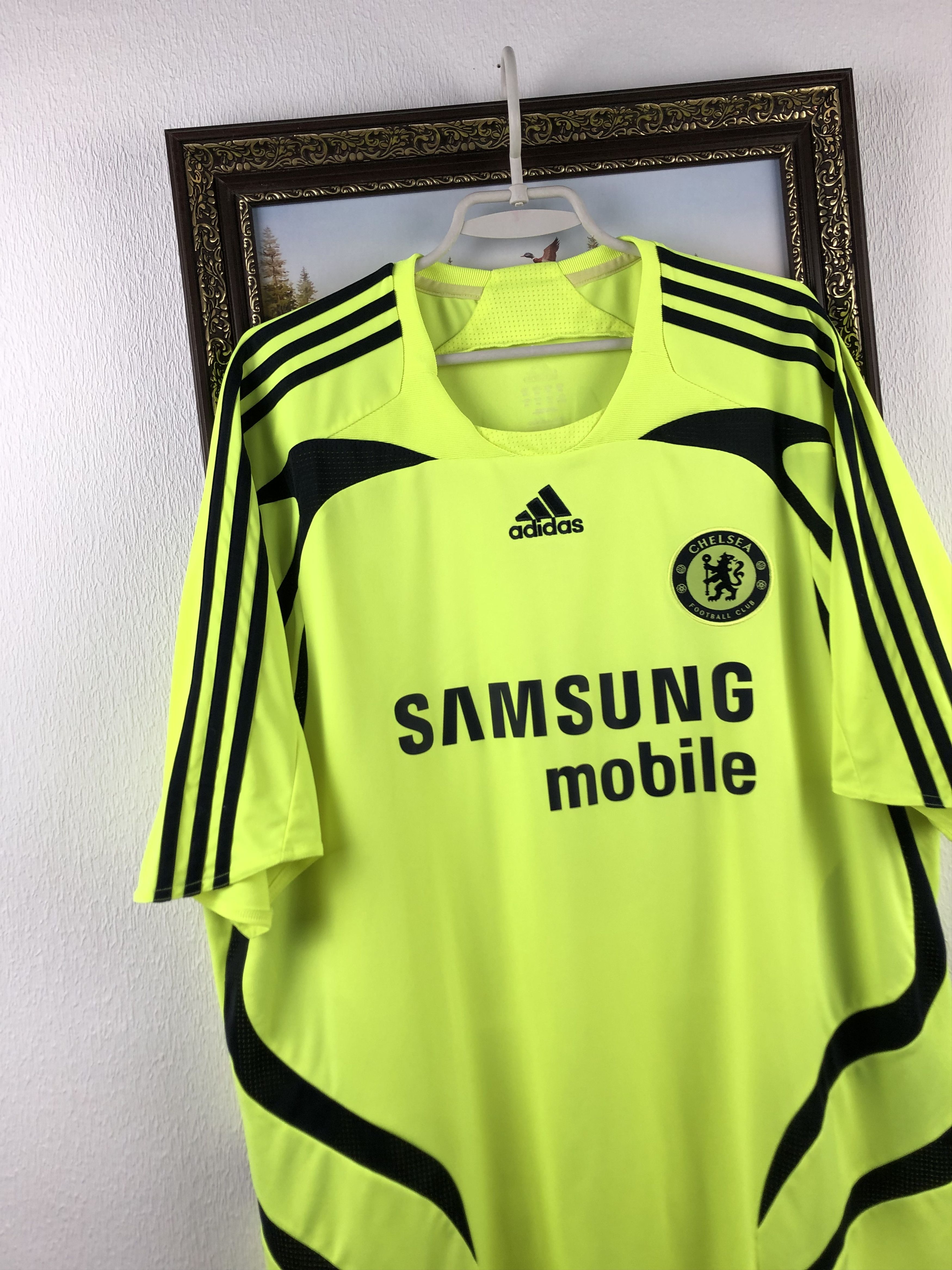 Adidas Chelsea football shirt 2007 Soccer #8 Lampard Adidas Jersey Size US XXL / EU 58 / 5 - 6 Thumbnail