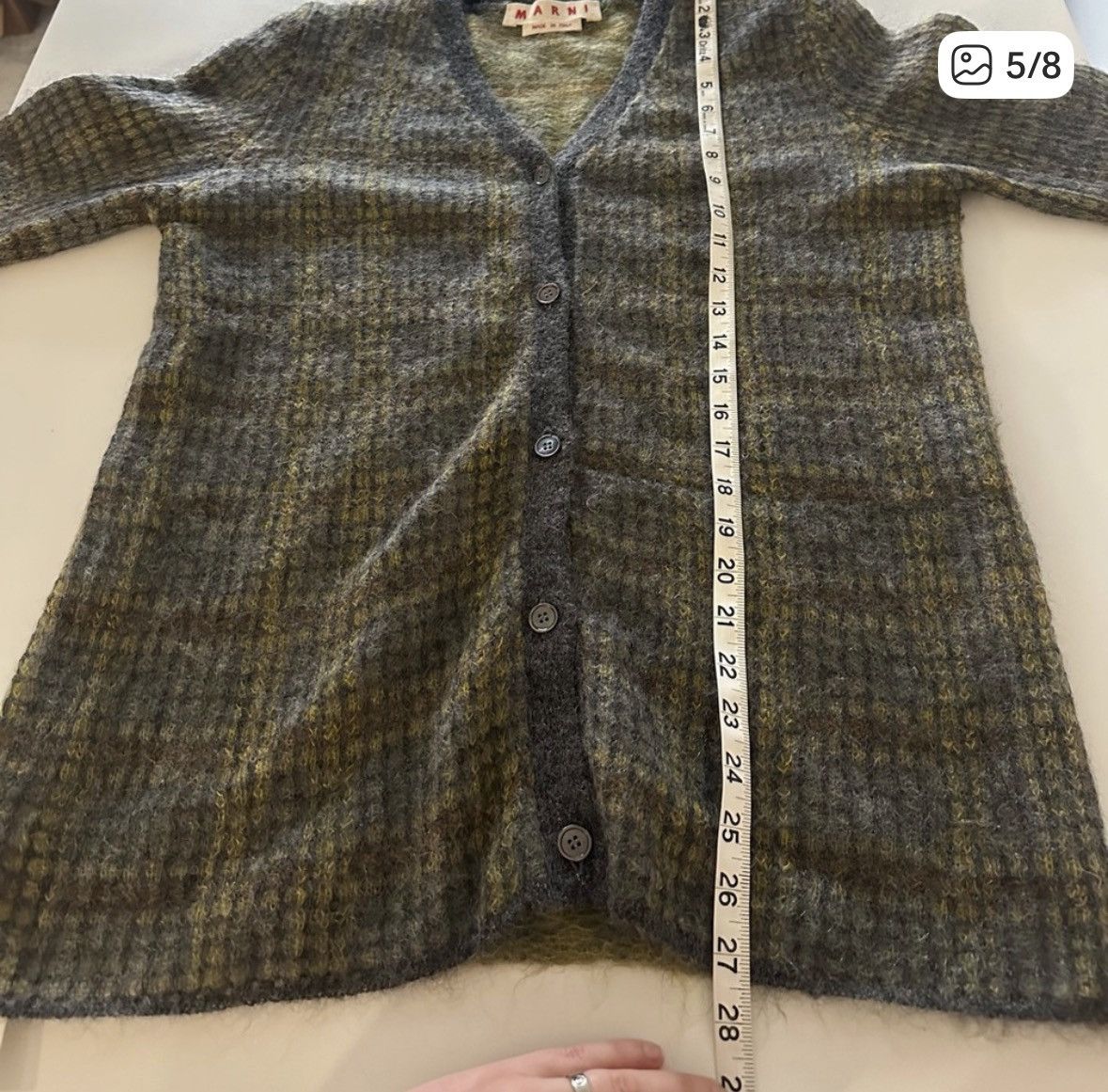 Marni Marni Plaid Mohair Wool Cardigan Size US S / EU 44-46 / 1 - 5 Thumbnail