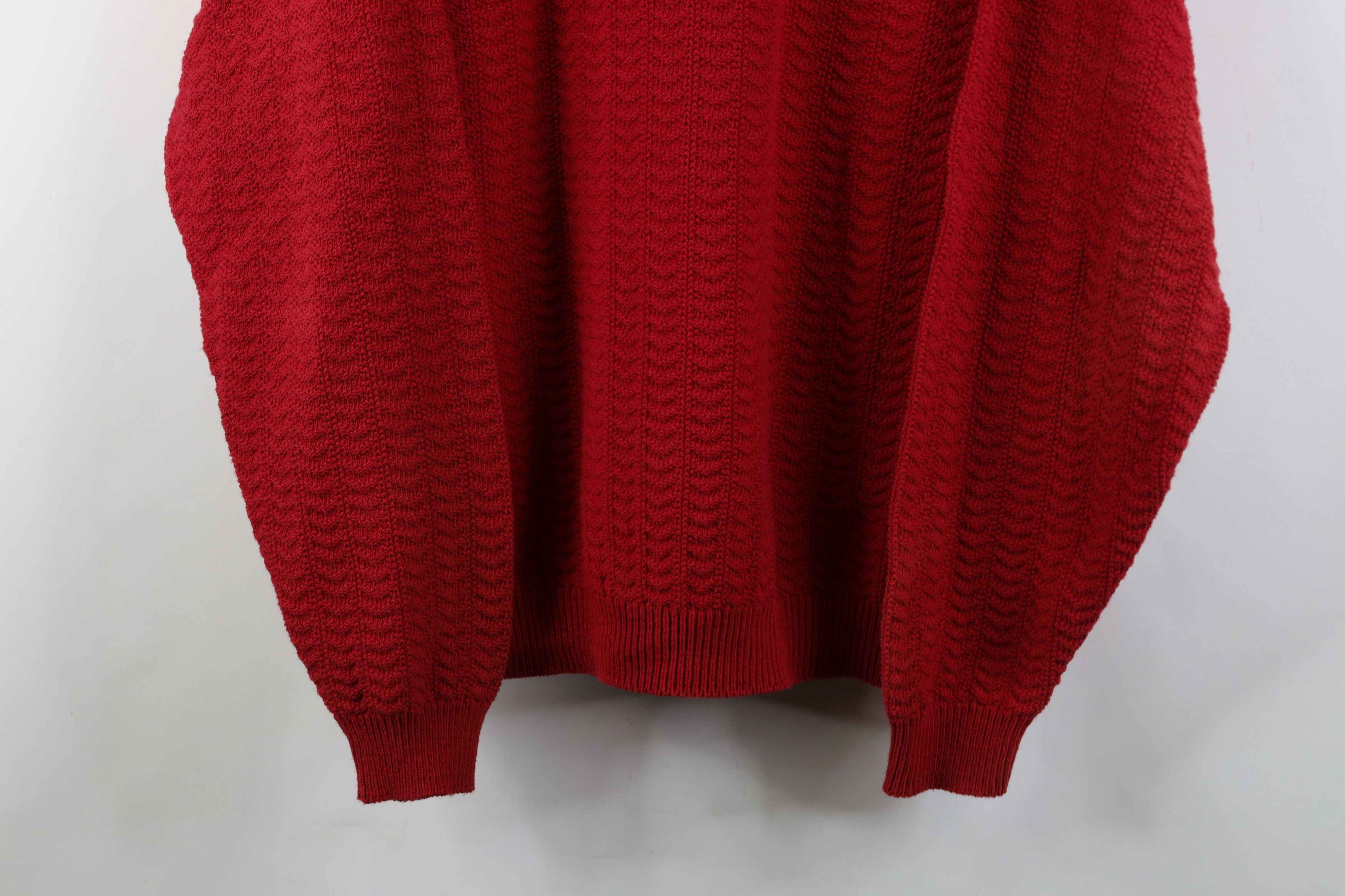 Vintage Vintage 90s Streetwear Hand Framed Cotton Knit Sweater USA Size US L / EU 52-54 / 3 - 3 Thumbnail