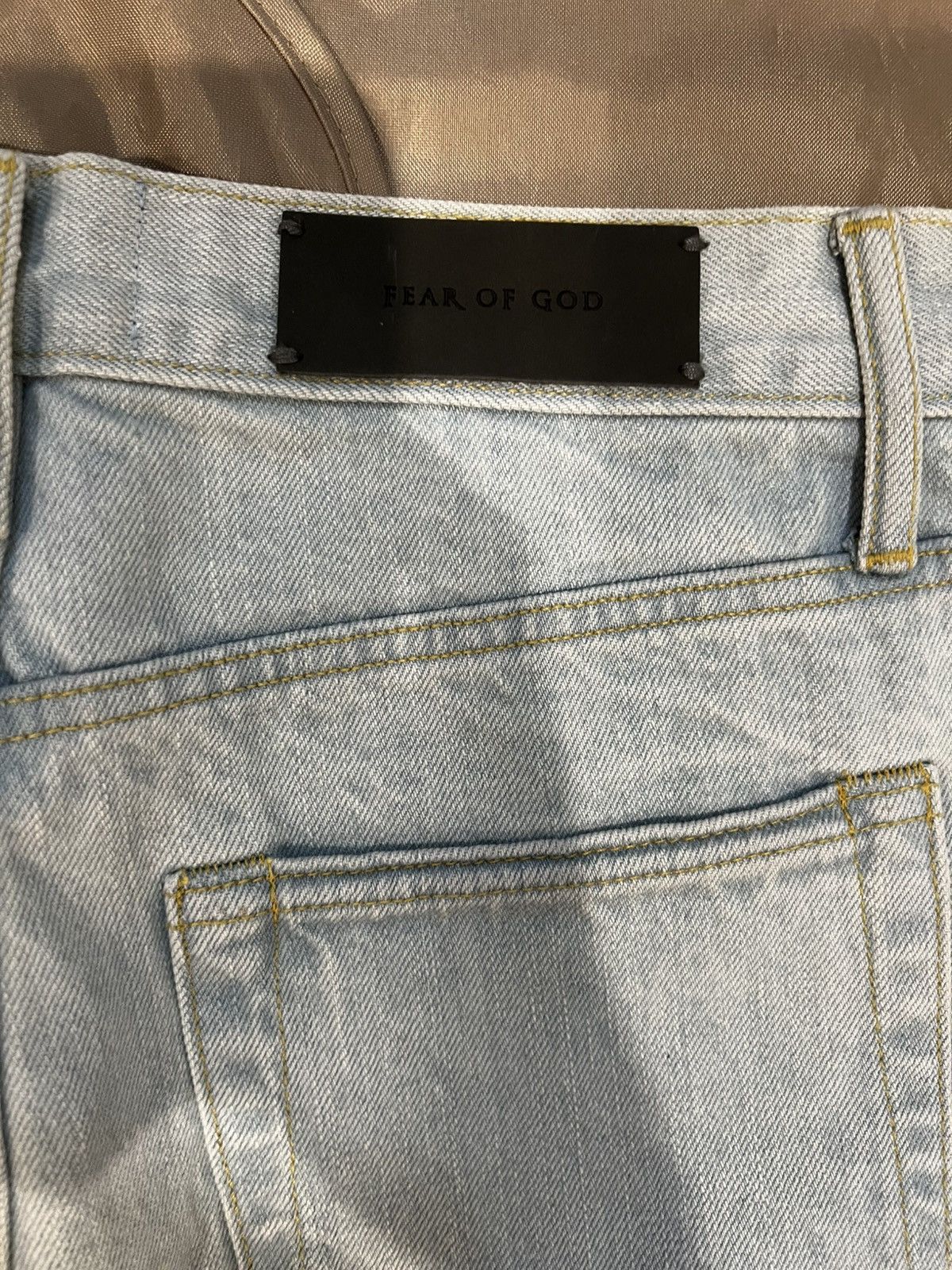 Fear of God Fear of God Blue Distressed Zipped Hem Slim Fit size 32 Size US 32 / EU 48 - 11 Thumbnail