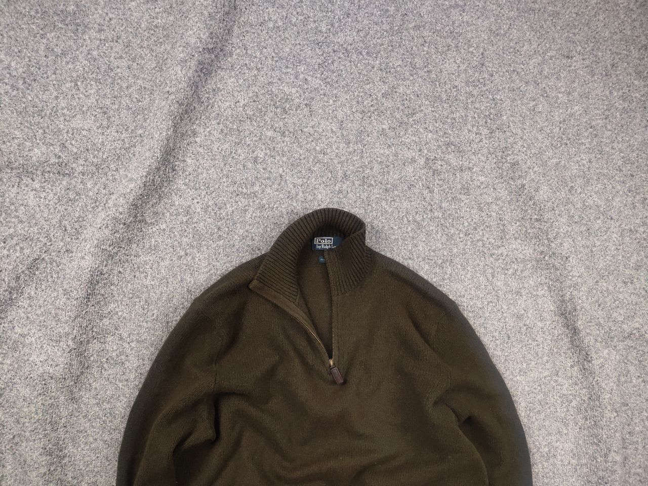 Polo Ralph Lauren Vintage 90's Polo Ralph Lauren wool half zip Knit Sweater Size US L / EU 52-54 / 3 - 1 Thumbnail