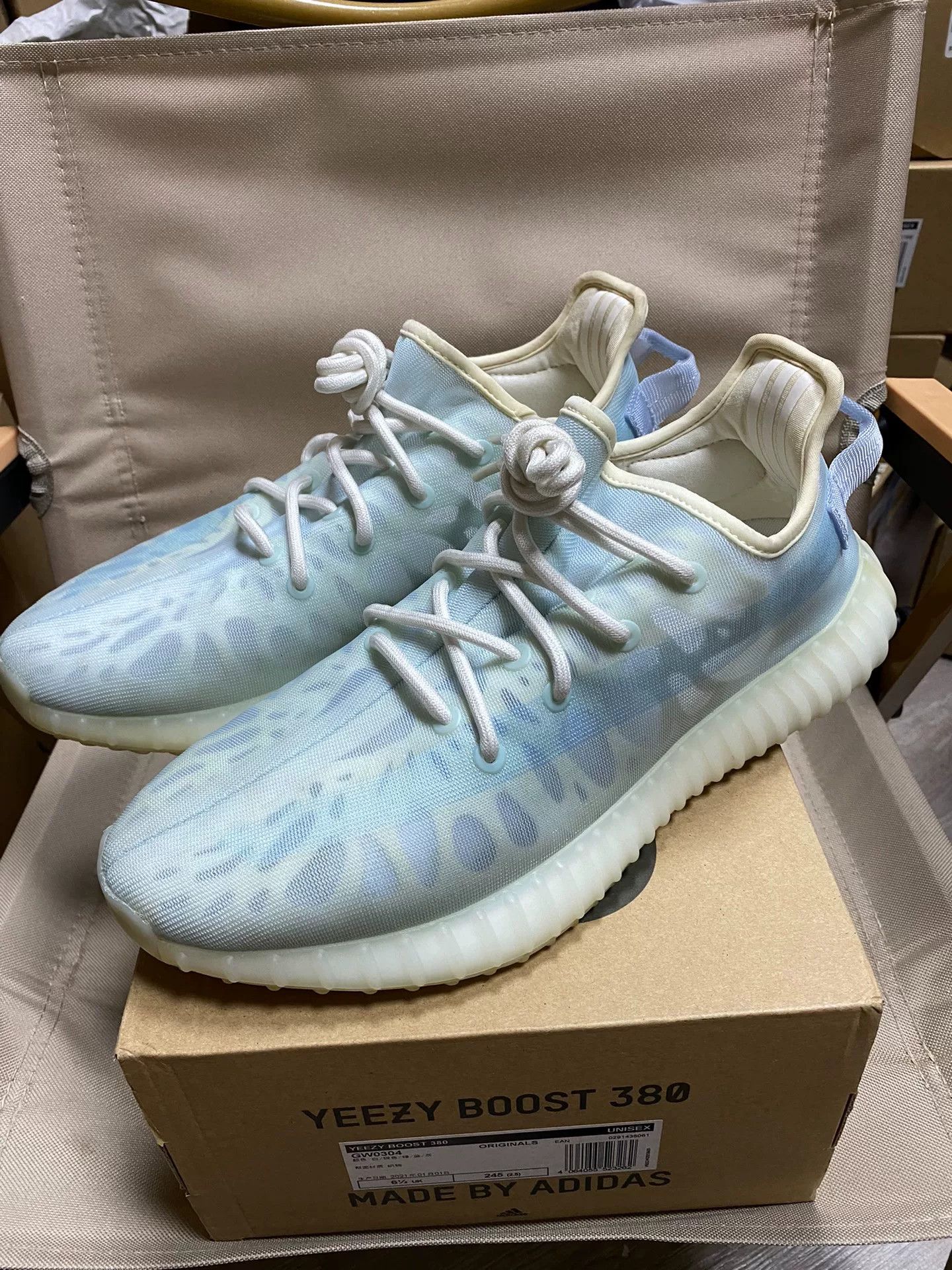 Adidas Adidas YEEZY350 Blue Lowtop Sneakers 9.5 Men Size US 9.5 / EU 42-43 - 1 Thumbnail