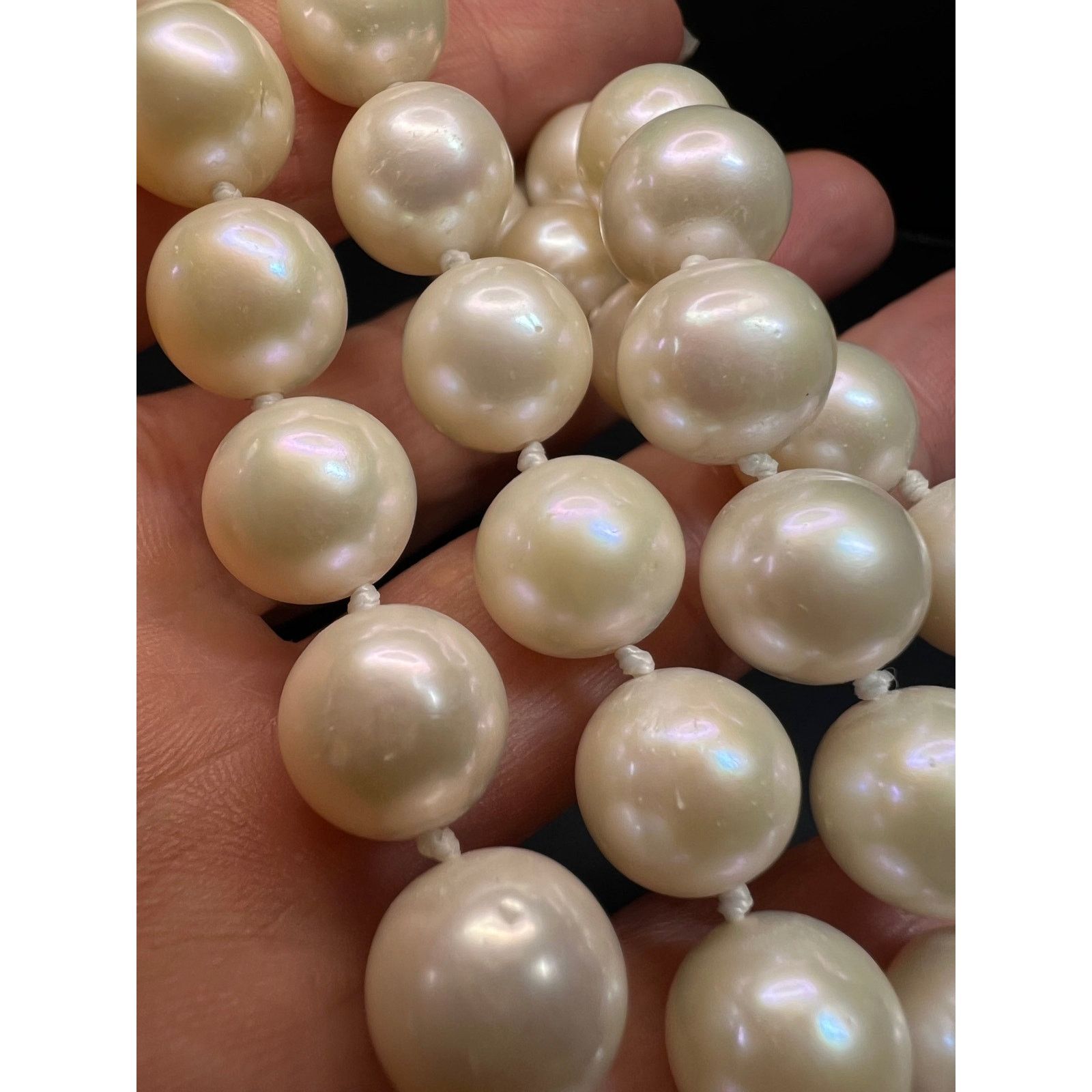Other 10-11mm cultured pearl 36 in necklace with 925 silver clasp Size ONE SIZE - 7 Thumbnail