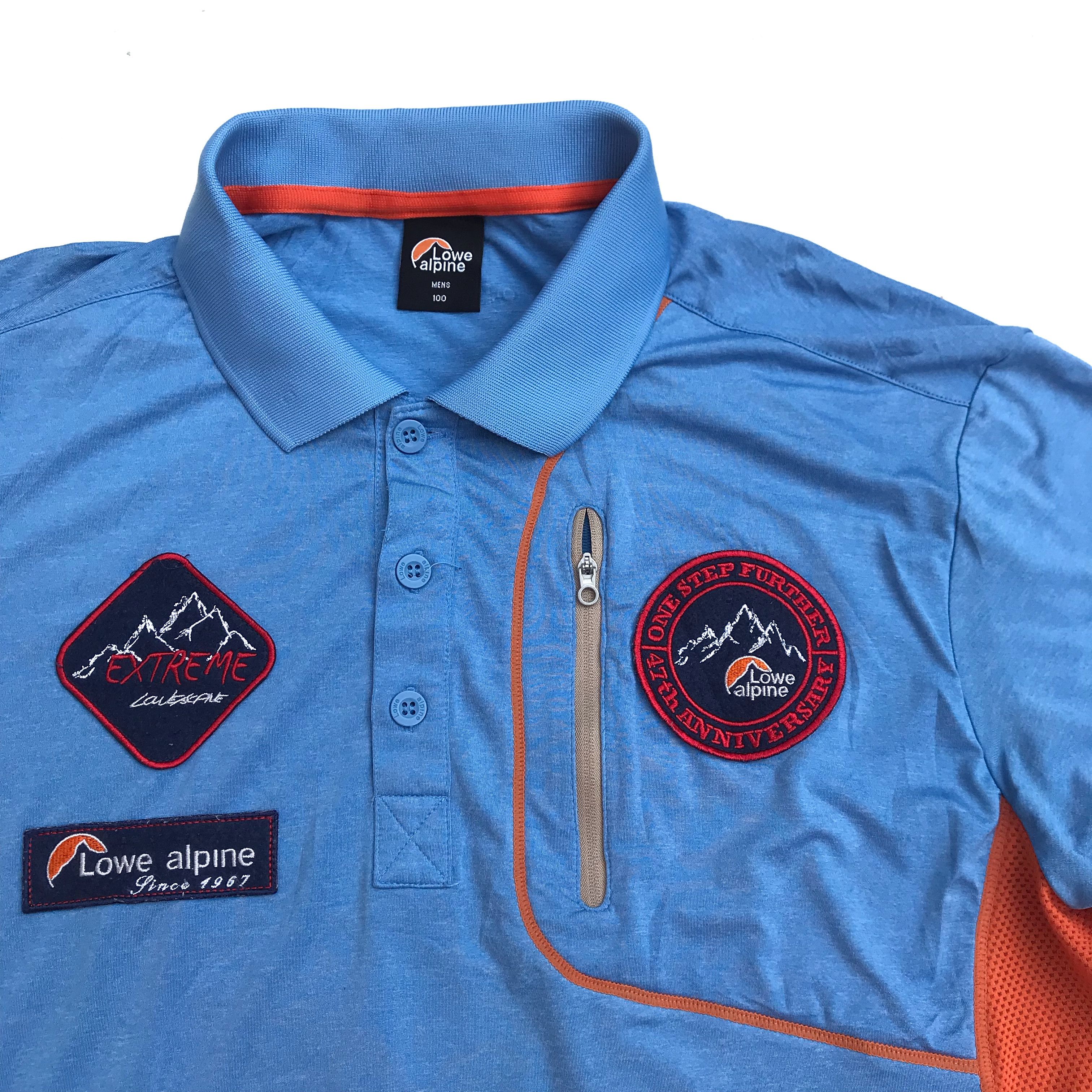 Other Lowe Alpine blue Polo Shirt vintage patch of mountain Size US M / EU 48-50 / 2 - 5 Thumbnail