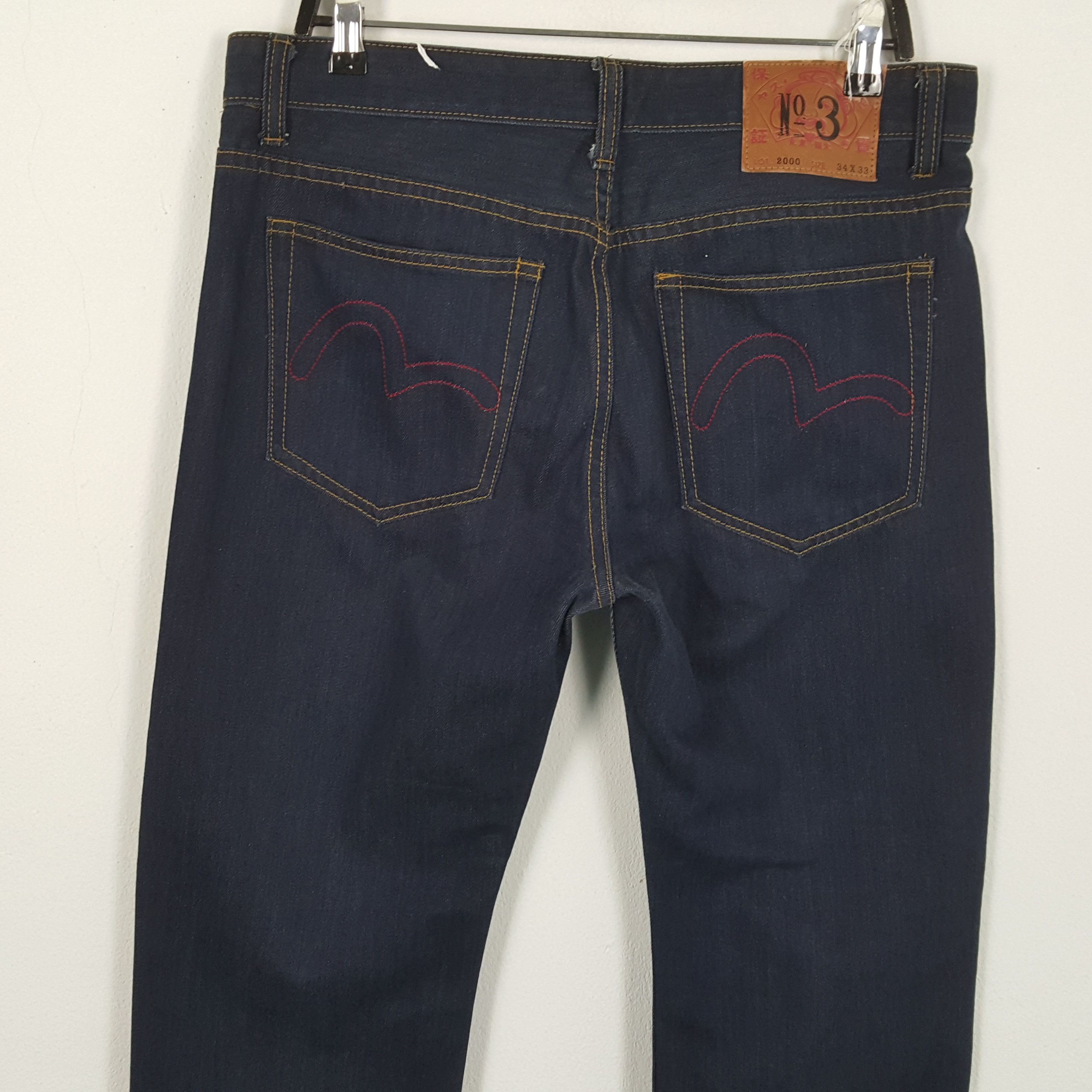 Japanese Brand × Vintage EVISU Japanese Brand Streetwear Custom Daicock Jeans Size US 34 / EU 50 - 5 Thumbnail