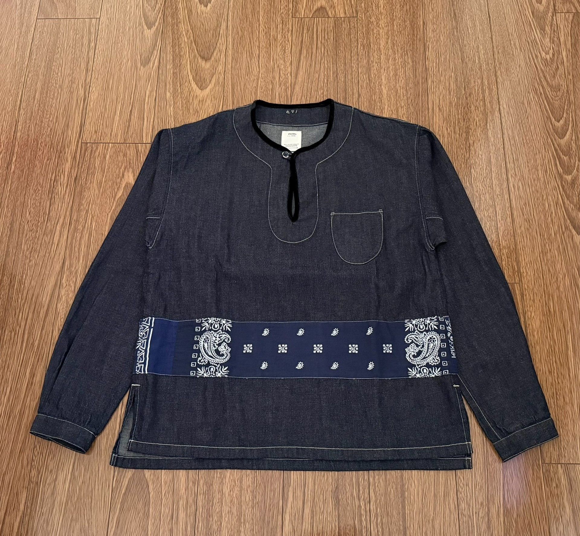 Visvim VISVIM 18AW SS BORDER TUNIC P.O. ONE WASH Size US S / EU 44-46 / 1 - 1 Thumbnail