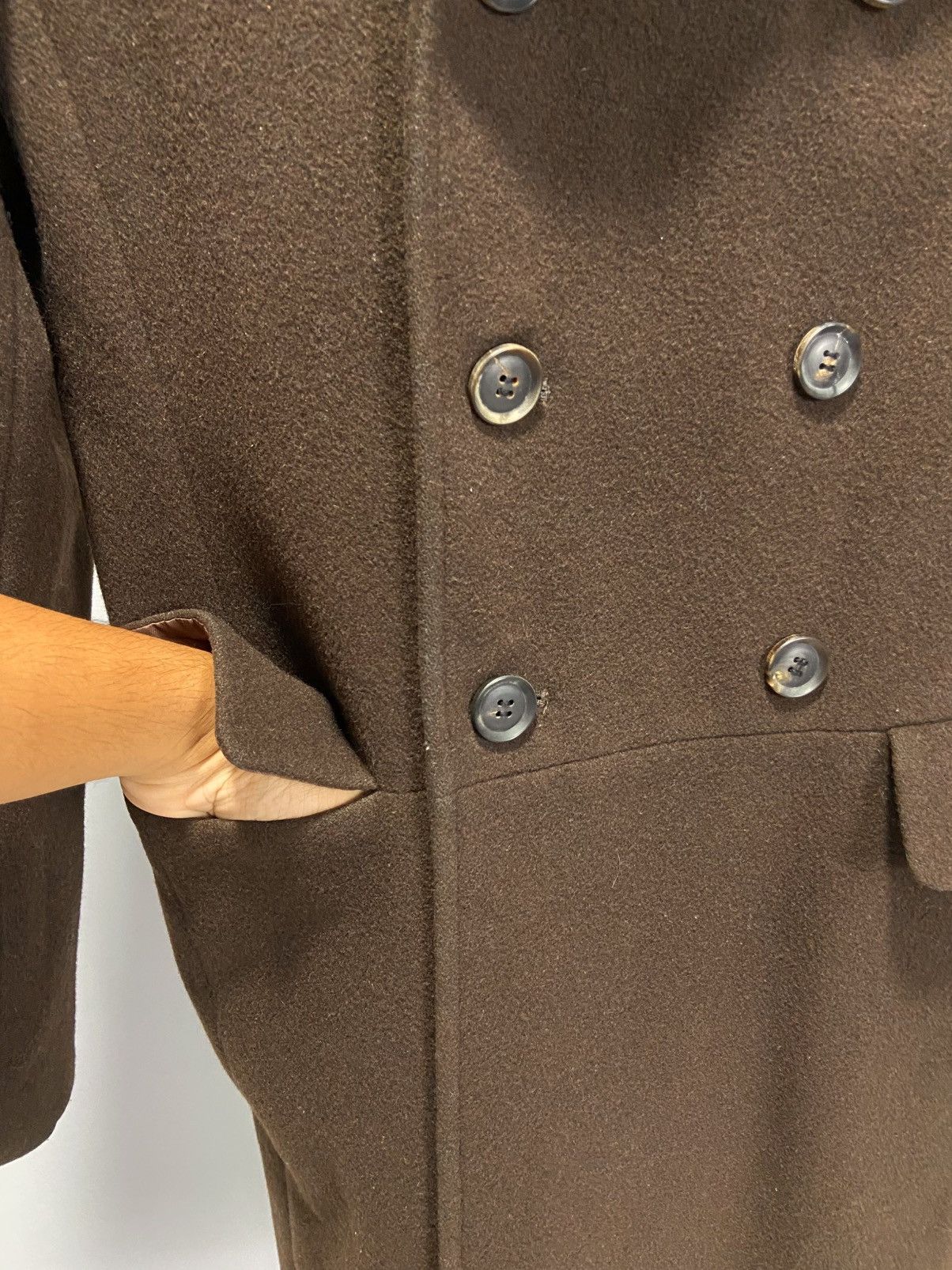 Yohji Yamamoto INED Yohji Yamamoto double breast wool Long Coats Size M / US 6-8 / IT 42-44 - 7 Thumbnail
