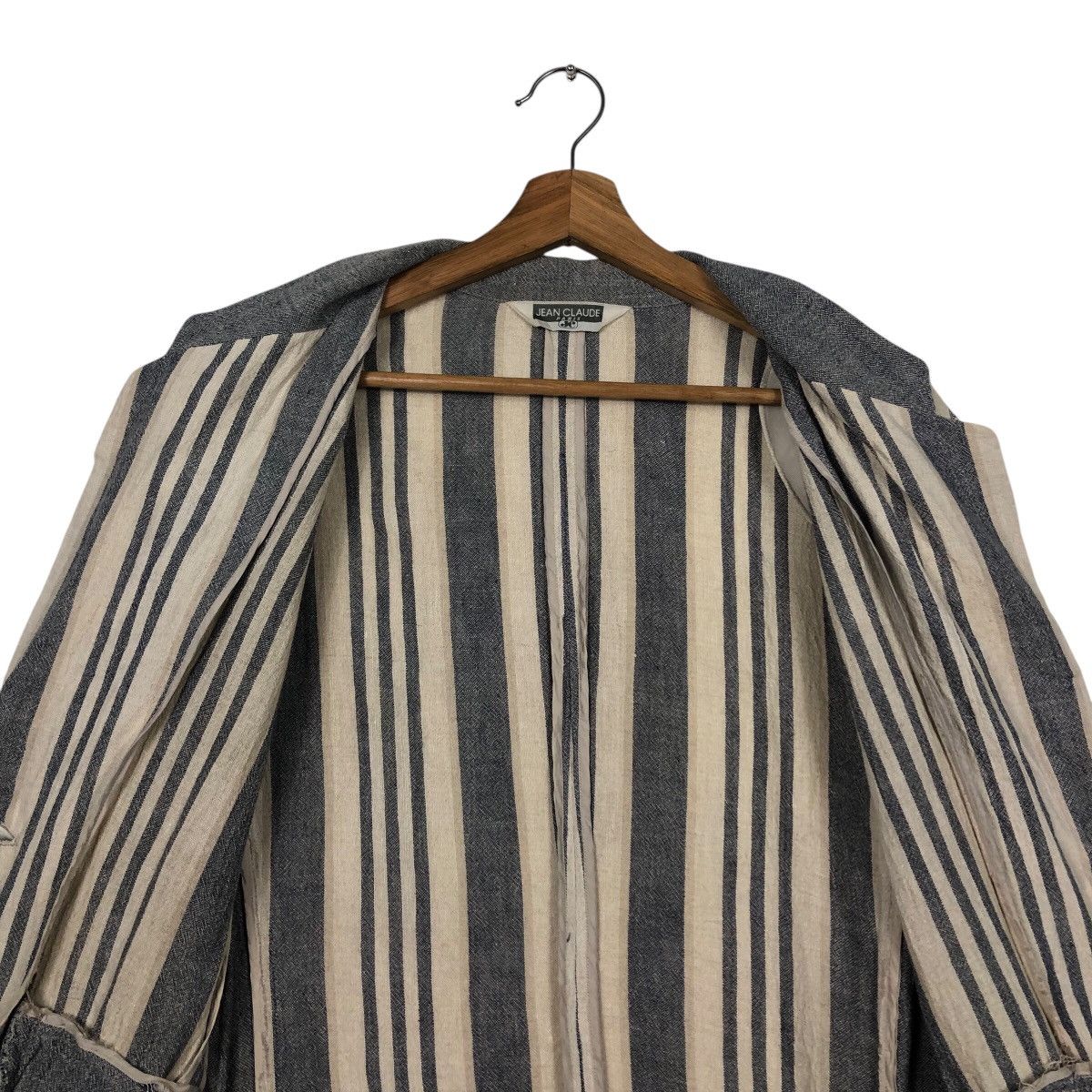 Japanese Brand 📌Vintage Hickory Chore Striped Jacket Jean Claude Paris Size US M / EU 48-50 / 2 - 15 Thumbnail