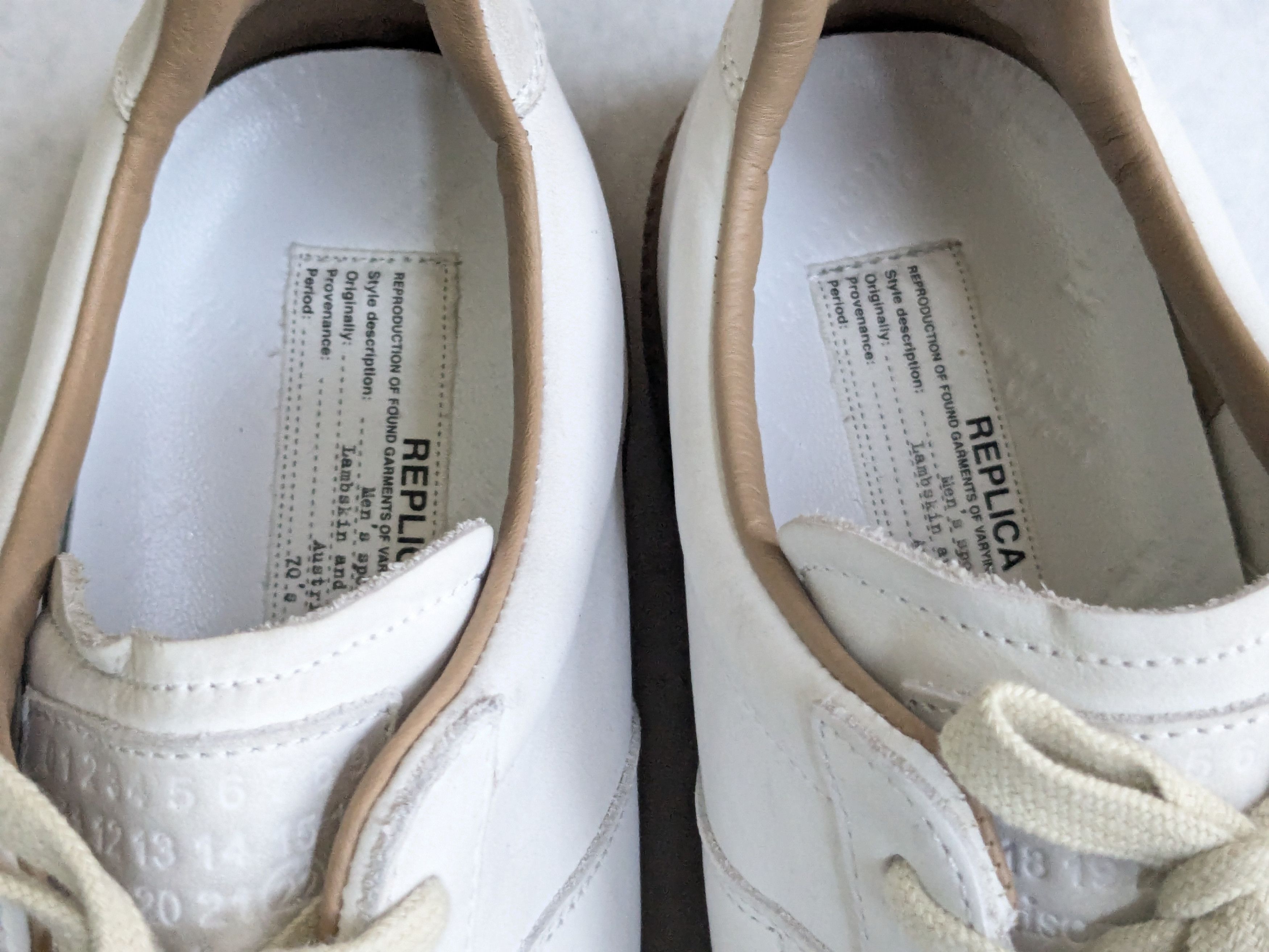 Maison Margiela Maison Margiela Gat Replica White Paint Splatter 11 44 Size US 11 / EU 44 - 7 Thumbnail