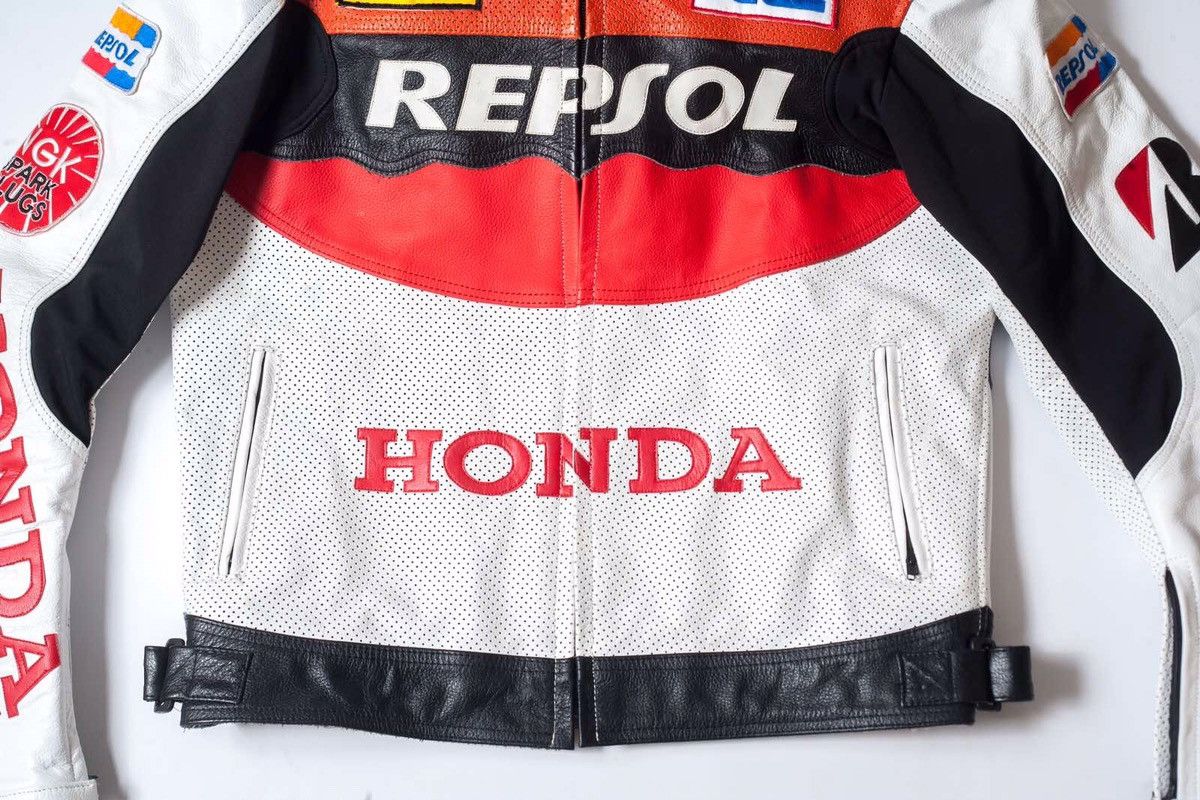 Honda Honda Repsol Vintage Leather Biker Jacket Size L Size US L / EU 52-54 / 3 - 3 Thumbnail