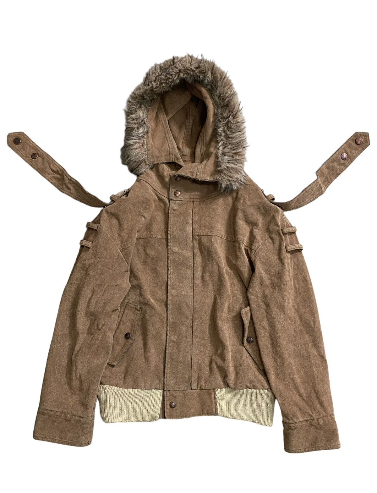 Beauty Beast Vtg OZONE ROCKS Hysteric suede leather fur jacket Size US S / EU 44-46 / 1 - 1 Thumbnail