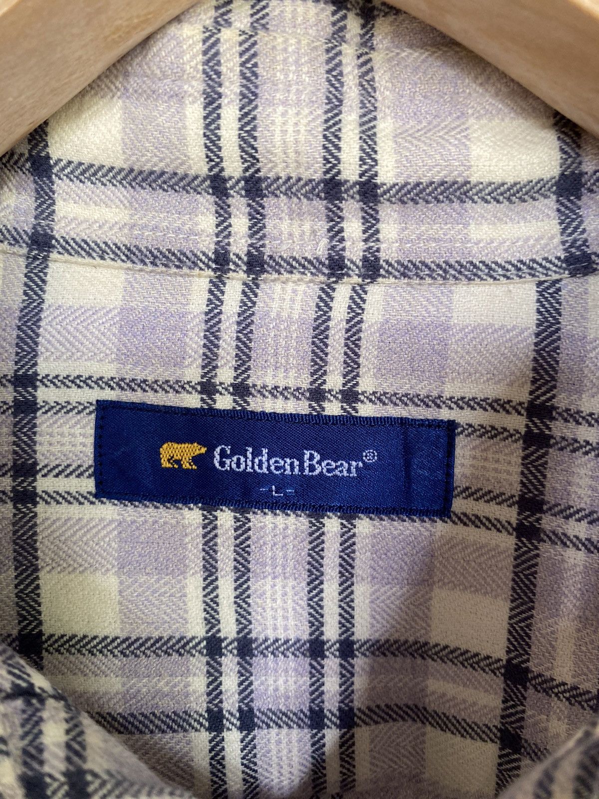 Flannel Vintage Golden Bear Plaid Tartan Flannel Shirt Size US M / EU 48-50 / 2 - 4 Thumbnail