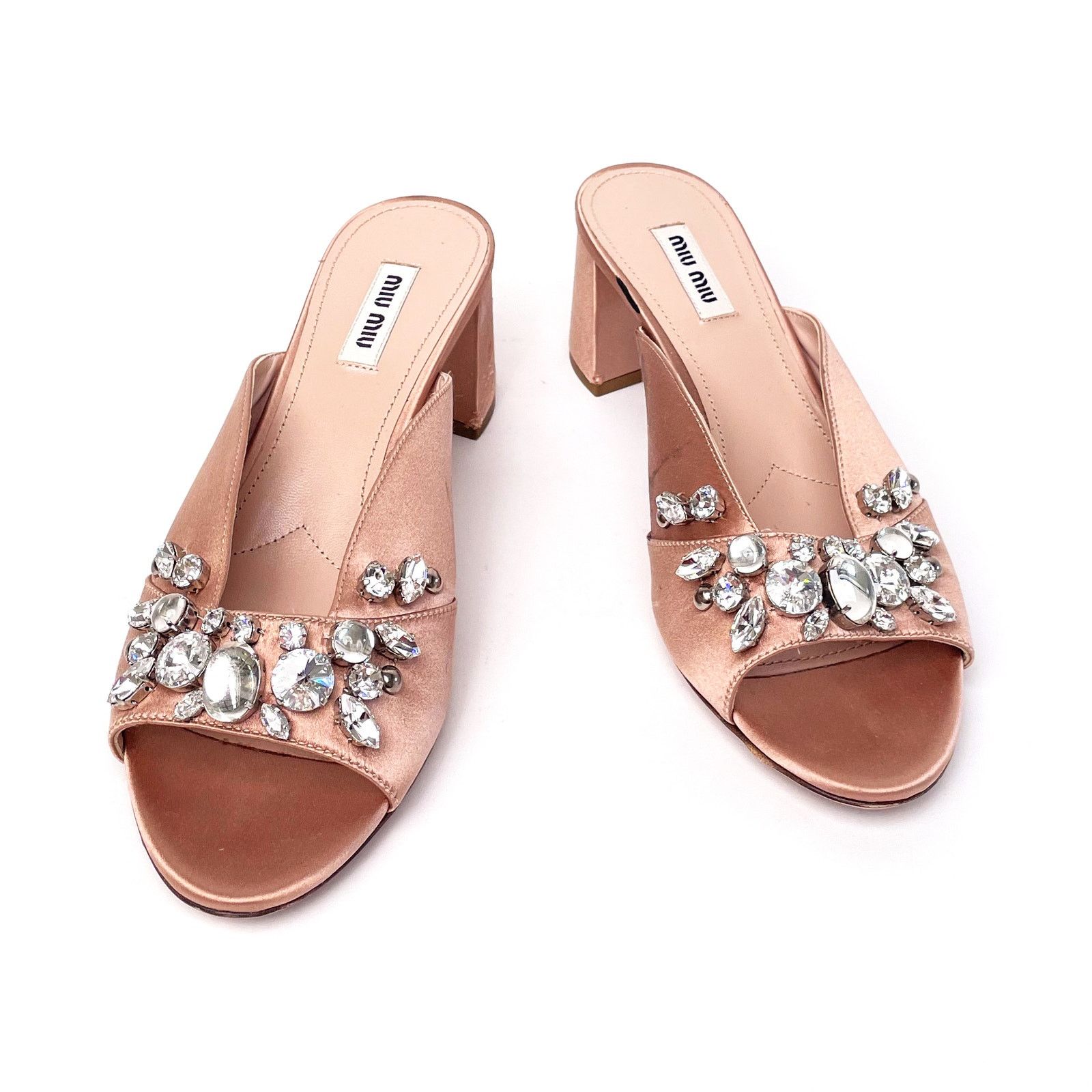 Miu Miu Pink Sparkle Mule Size US 7.5 / IT 37.5 - 1 Thumbnail