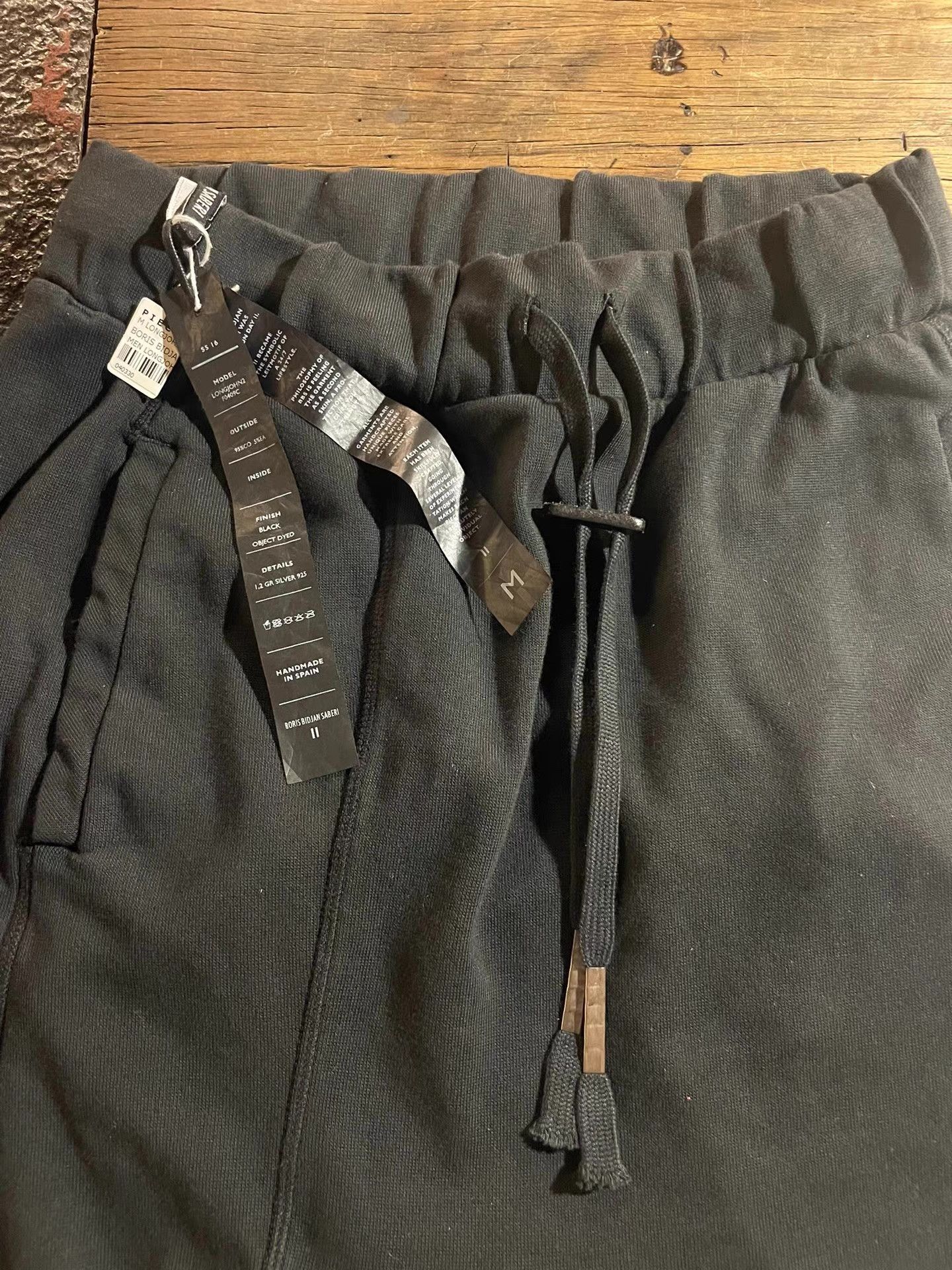 Boris Bidjan Saberi Boris Bidjan Saberi 16SS Men's Black Longjohn 2 Trousers Ｑ25 Size US 32 / EU 48 - 2 Thumbnail
