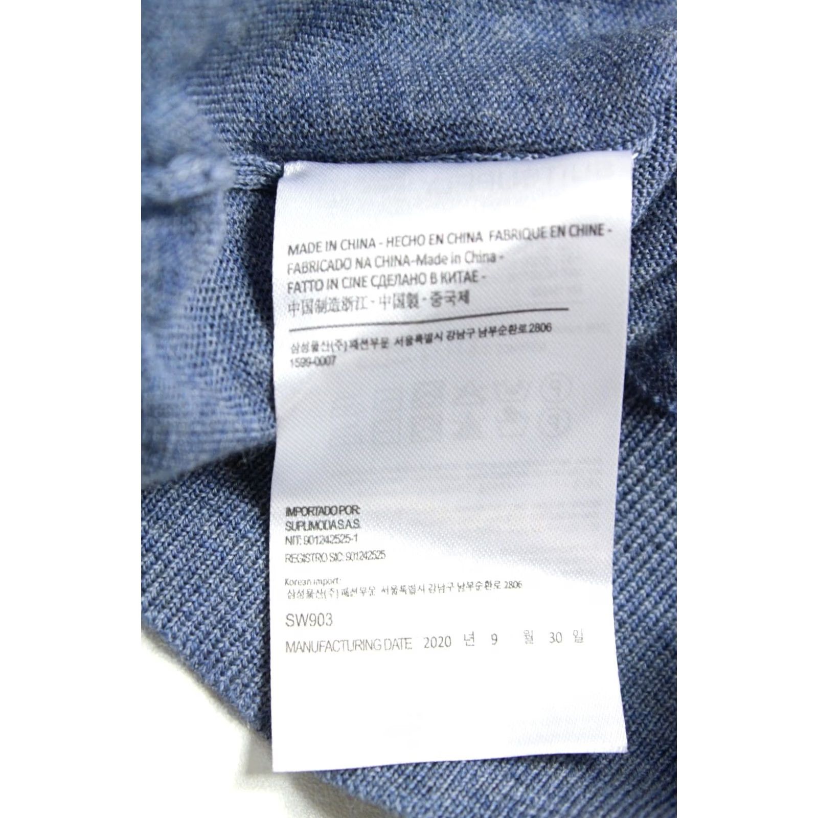Suitsupply Suitsupply Jumper Men's SMALL Pullover Crew Neck Merino Wool Melange Blue Shirt Mens Small Pullover Crew Neck Merino Wool Melange Size US S / EU 44-46 / 1 - 6 Thumbnail