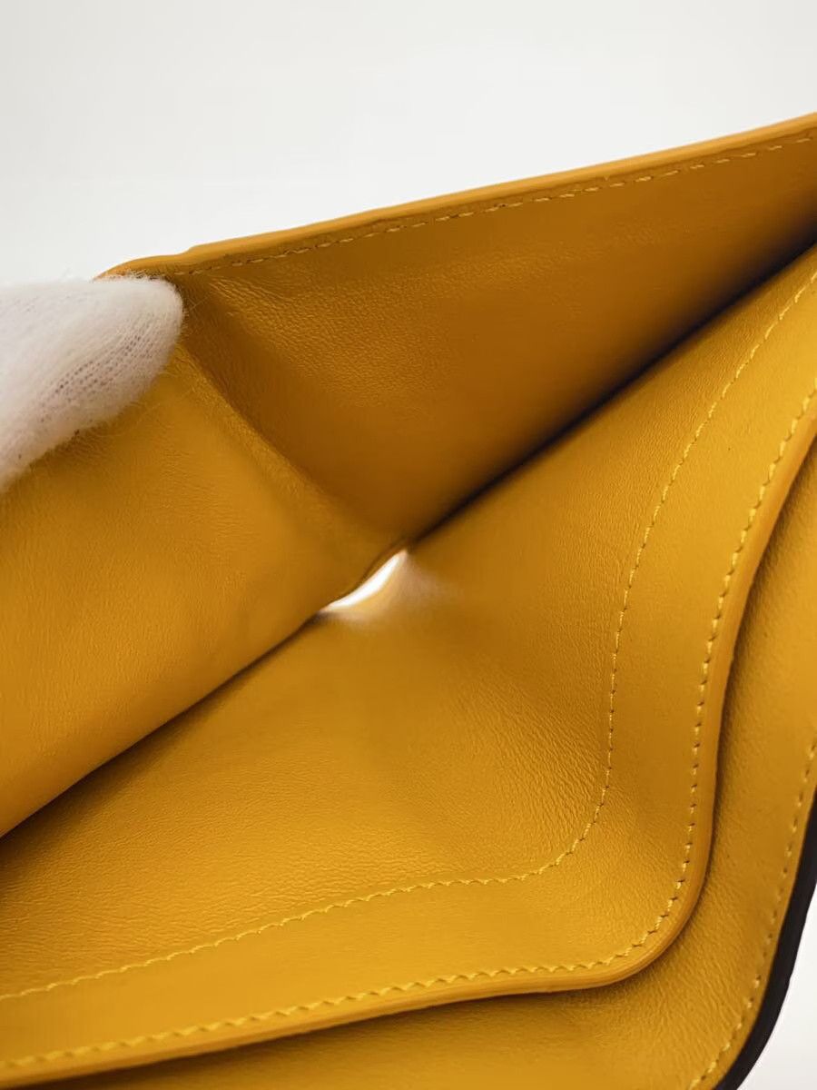 Fendi Fendi Leather Tri-Fold Wallet Yellow Size ONE SIZE - 6 Thumbnail