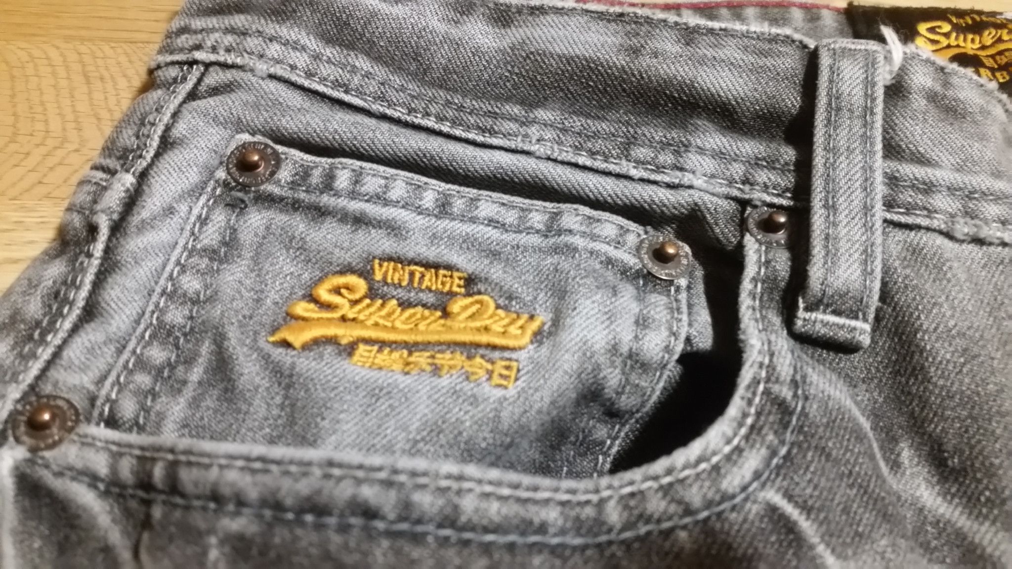 Gray SUPERDRY JAPAN Vintage W32 L34 straight slim W31 L36