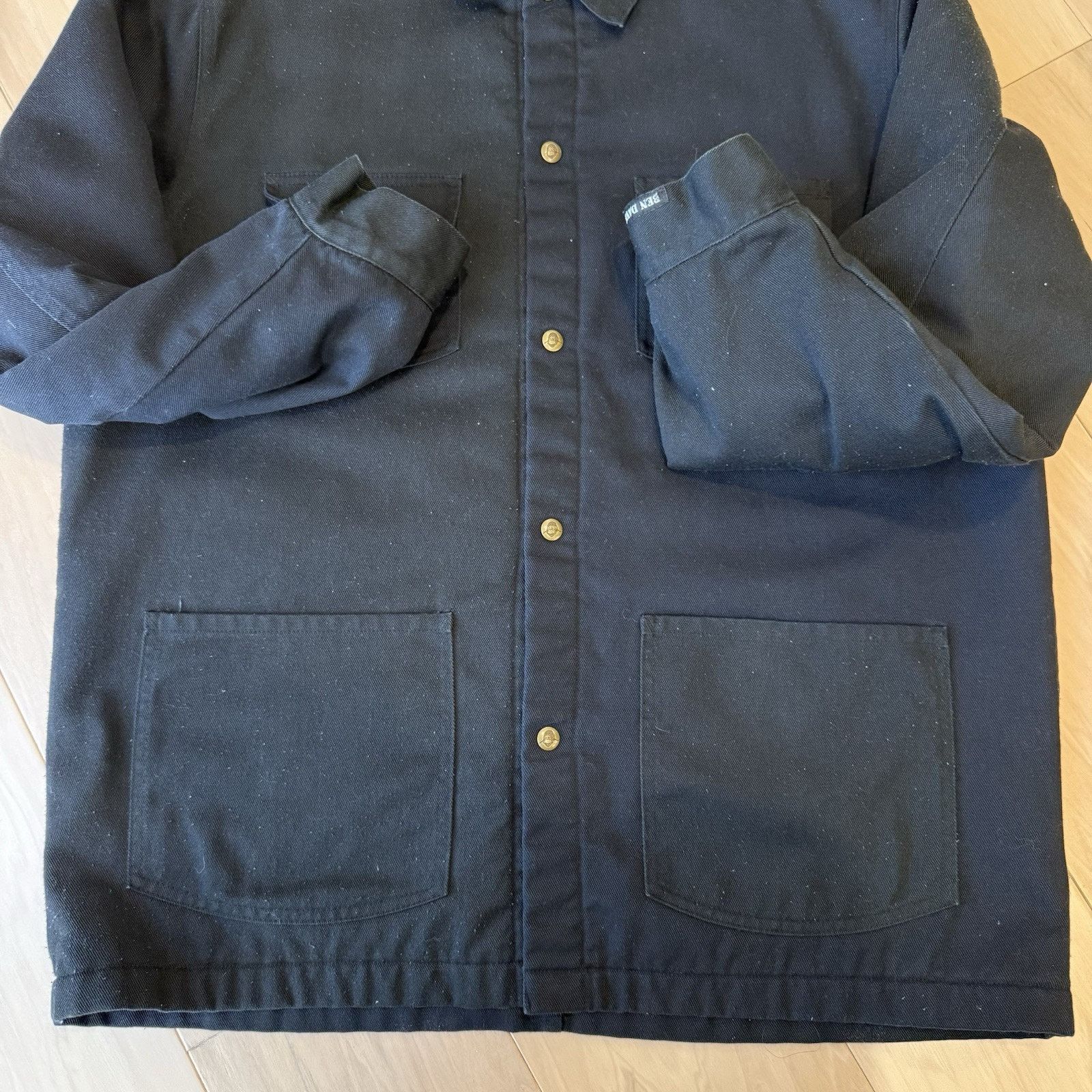 Ben Davis × Vintage Vintage Ben Davis Chore Coat XL Black Lined Outerwear Barn Size US XL / EU 56 / 4 - 5 Thumbnail