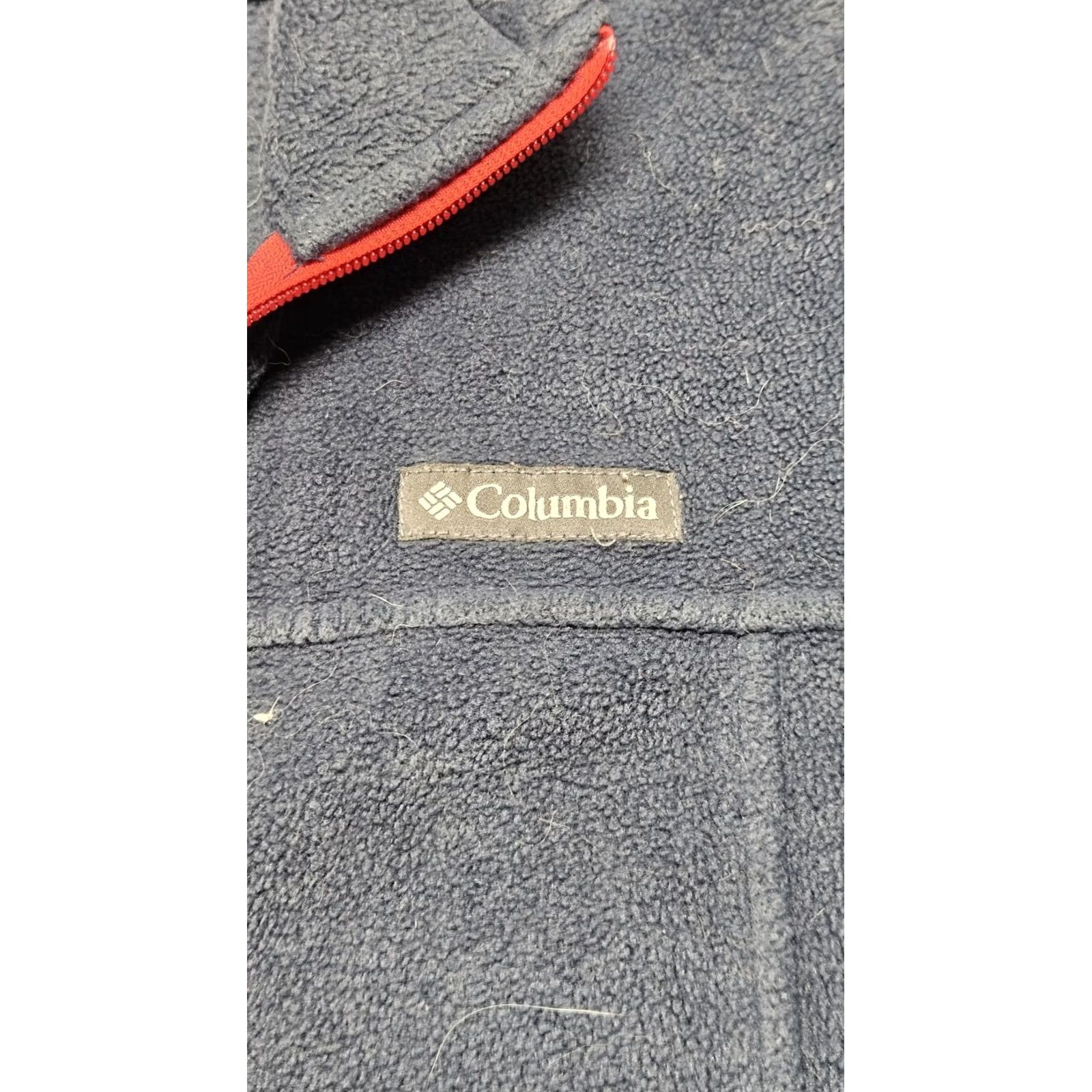 Vintage VINTAGE Columbia Jacket Womens Blue Women Core Fleece Y2K Contrasting Red Zipper Med Size M / US 6-8 / IT 42-44 - 2 Thumbnail
