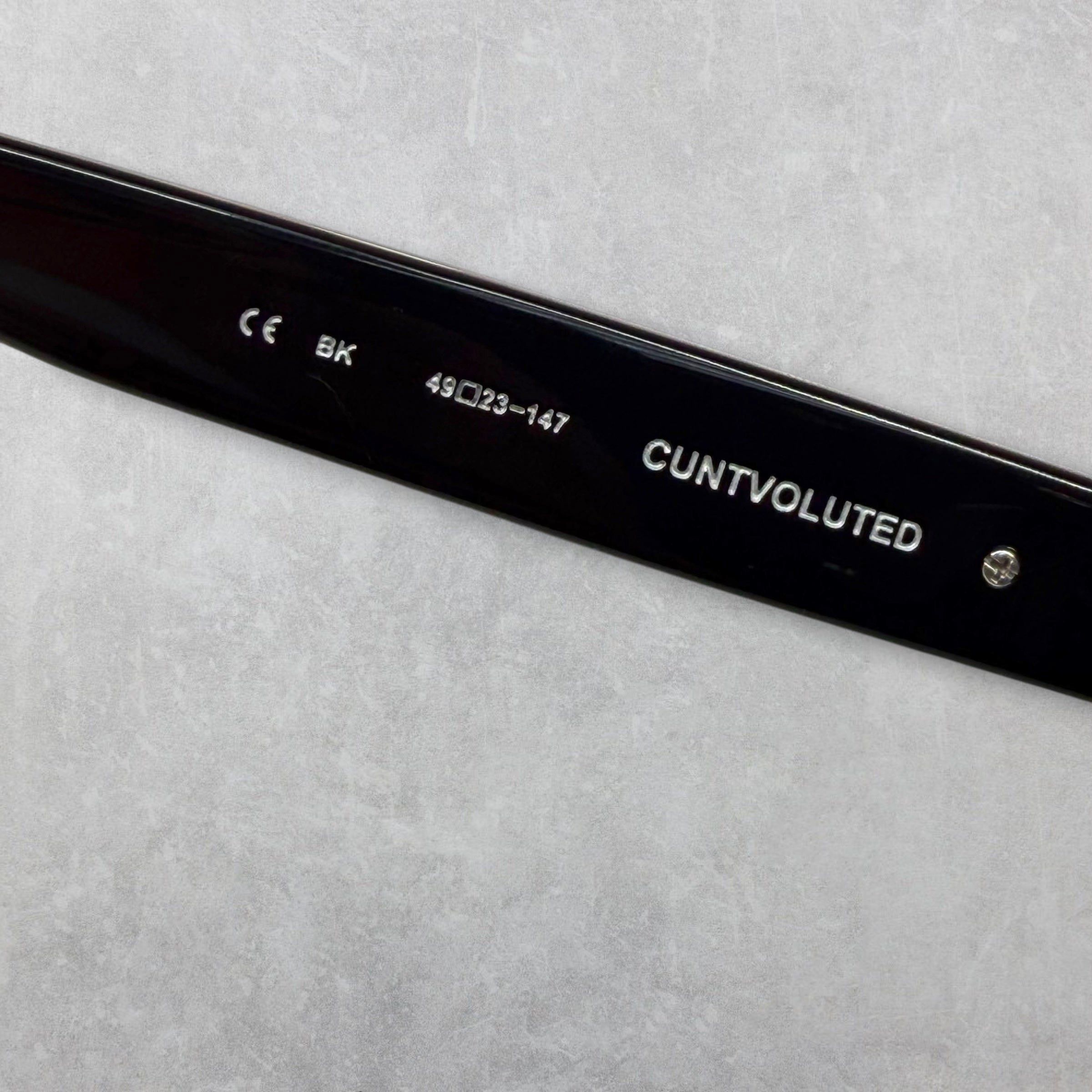 Chrome Hearts Chrome Hearts Cuntvoluted Black Glasses Size ONE SIZE - 8 Thumbnail