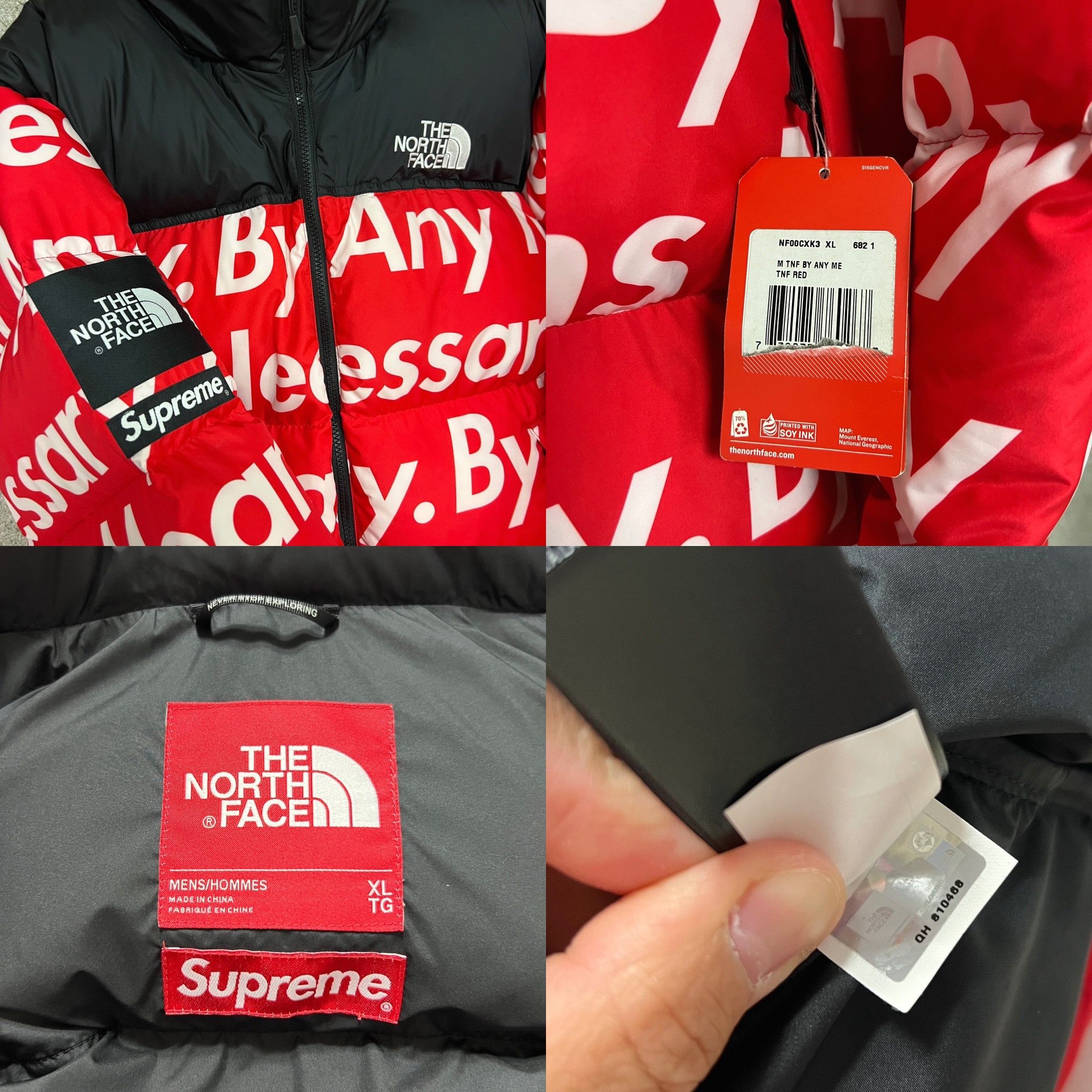 Supreme × The North Face Supreme The North Face FW15 "By Any Means Necessary" Nuptse Size US XL / EU 56 / 4 - 8 Thumbnail