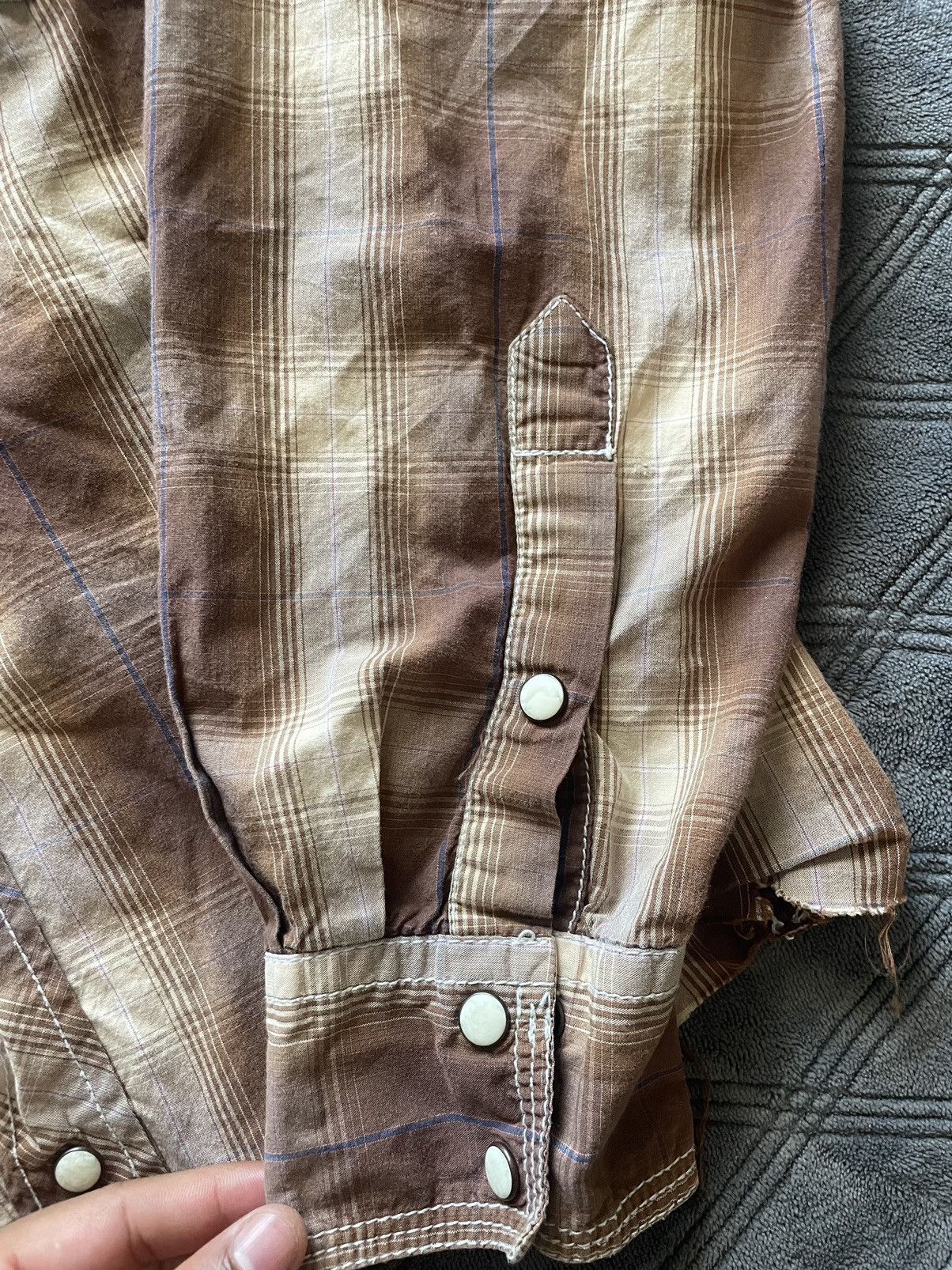 Vintage Vintage Button Up Brown Cropped Size US M / EU 48-50 / 2 - 3 Thumbnail