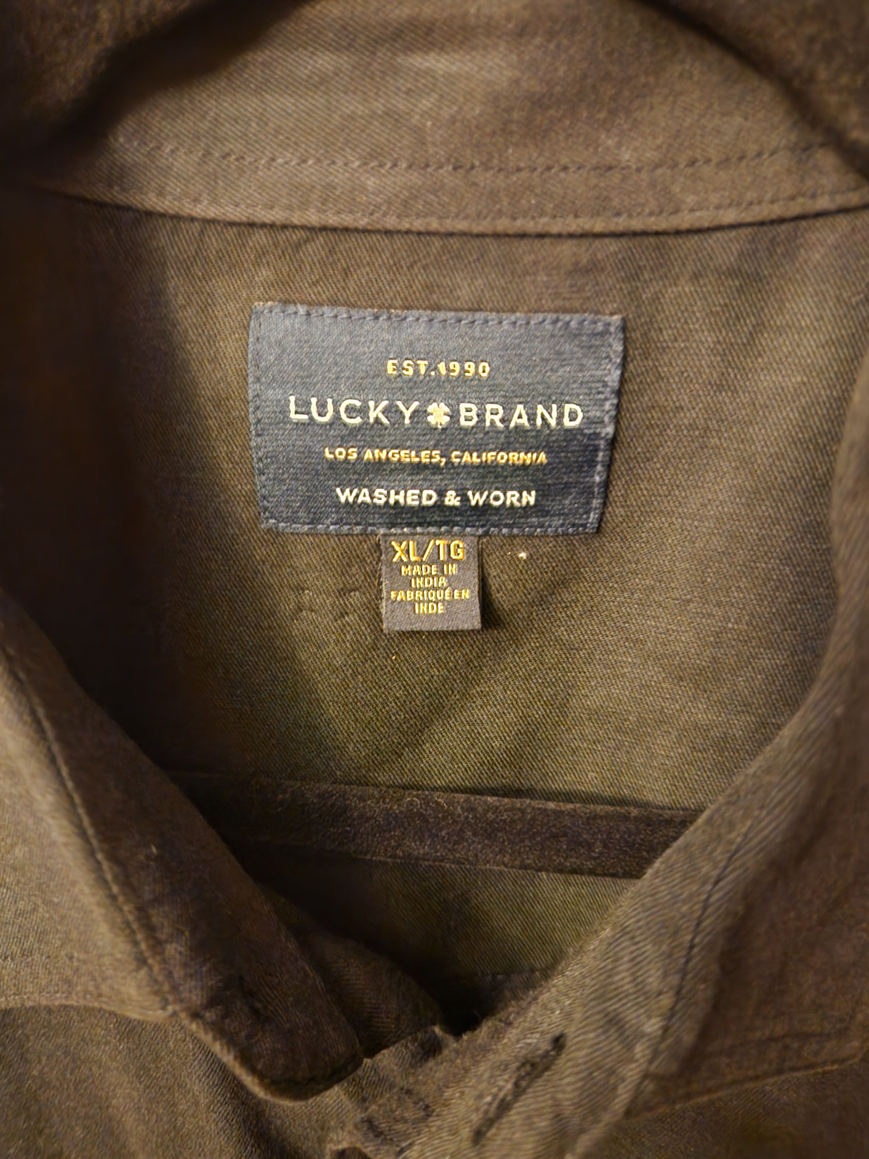 Lucky Brand × Vintage Vintage 90's Long Sleeve Western Style Shirt Size US XL / EU 56 / 4 - 3 Thumbnail