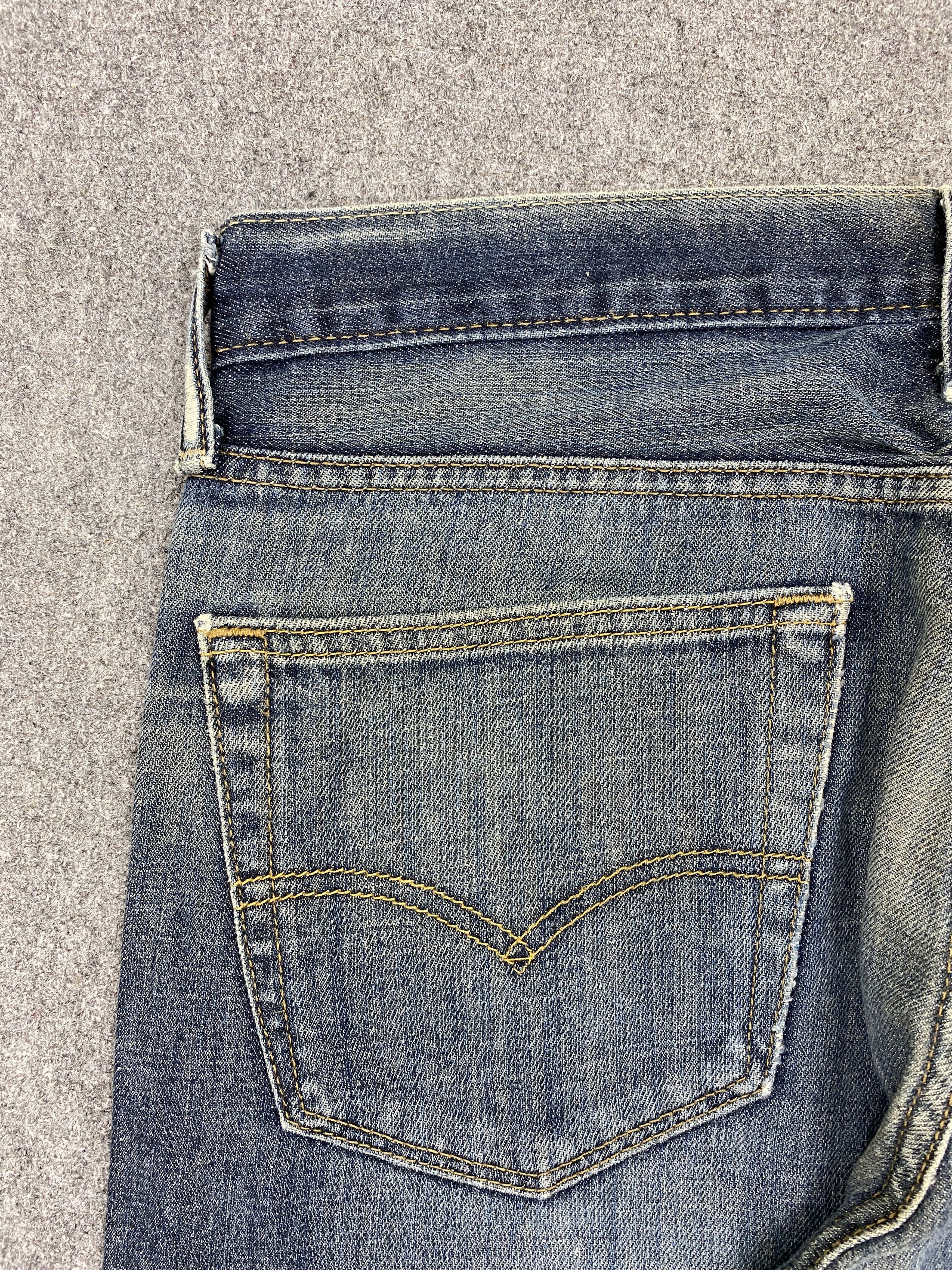 Levi's Vintage Distressed Levis 527 Flared Bootcut Blue Jeans S0045 Size US 35 - 10 Thumbnail