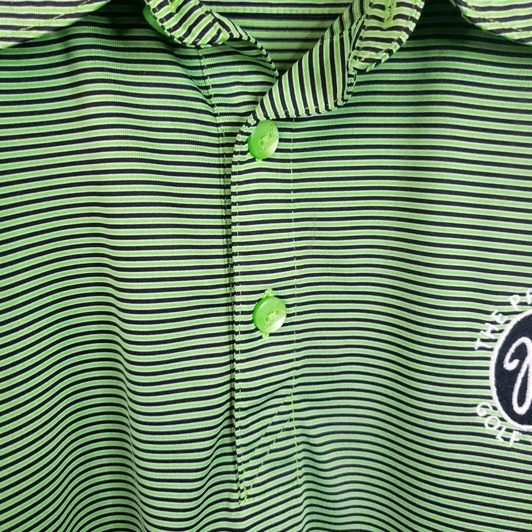Cutter & Buck Cutter Buck Polo Shirt Men 2XL Green Striped Short Sleeve Collared Polo Shirt Golf Performance Casual Wear Blocked Logo Size US XXL / EU 58 / 5 - 7 Thumbnail
