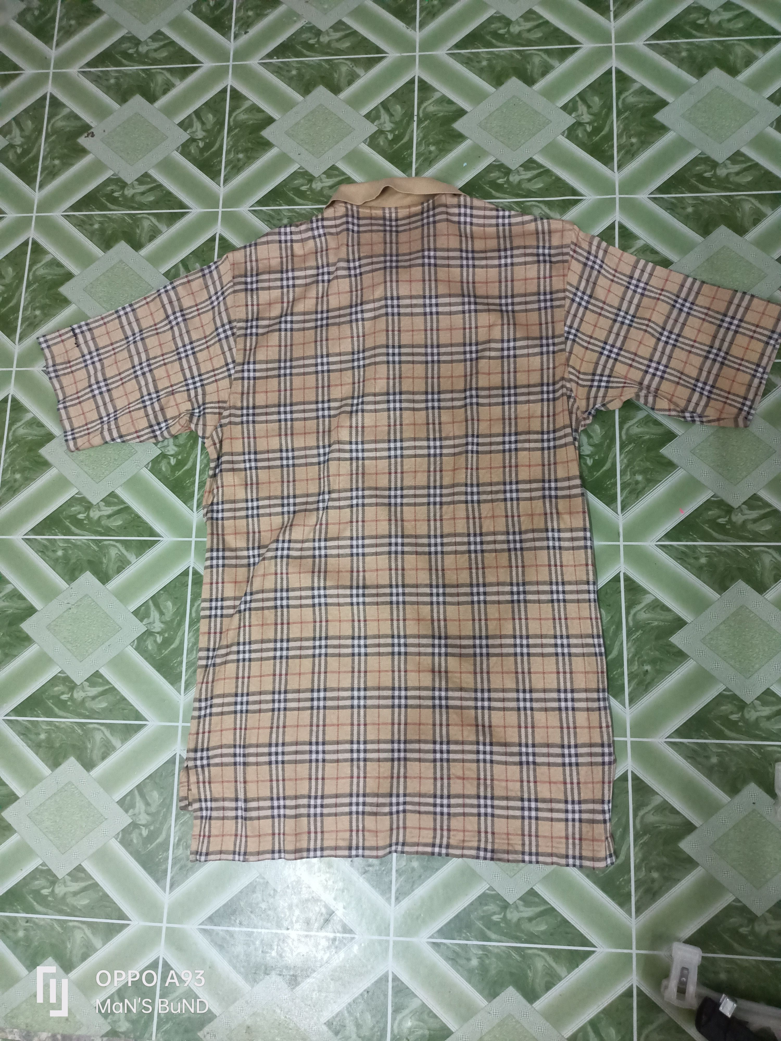 Burberry VINTAGE 90s Burberry Nova Check Polo Shirt Size US S / EU 44-46 / 1 - 2 Thumbnail