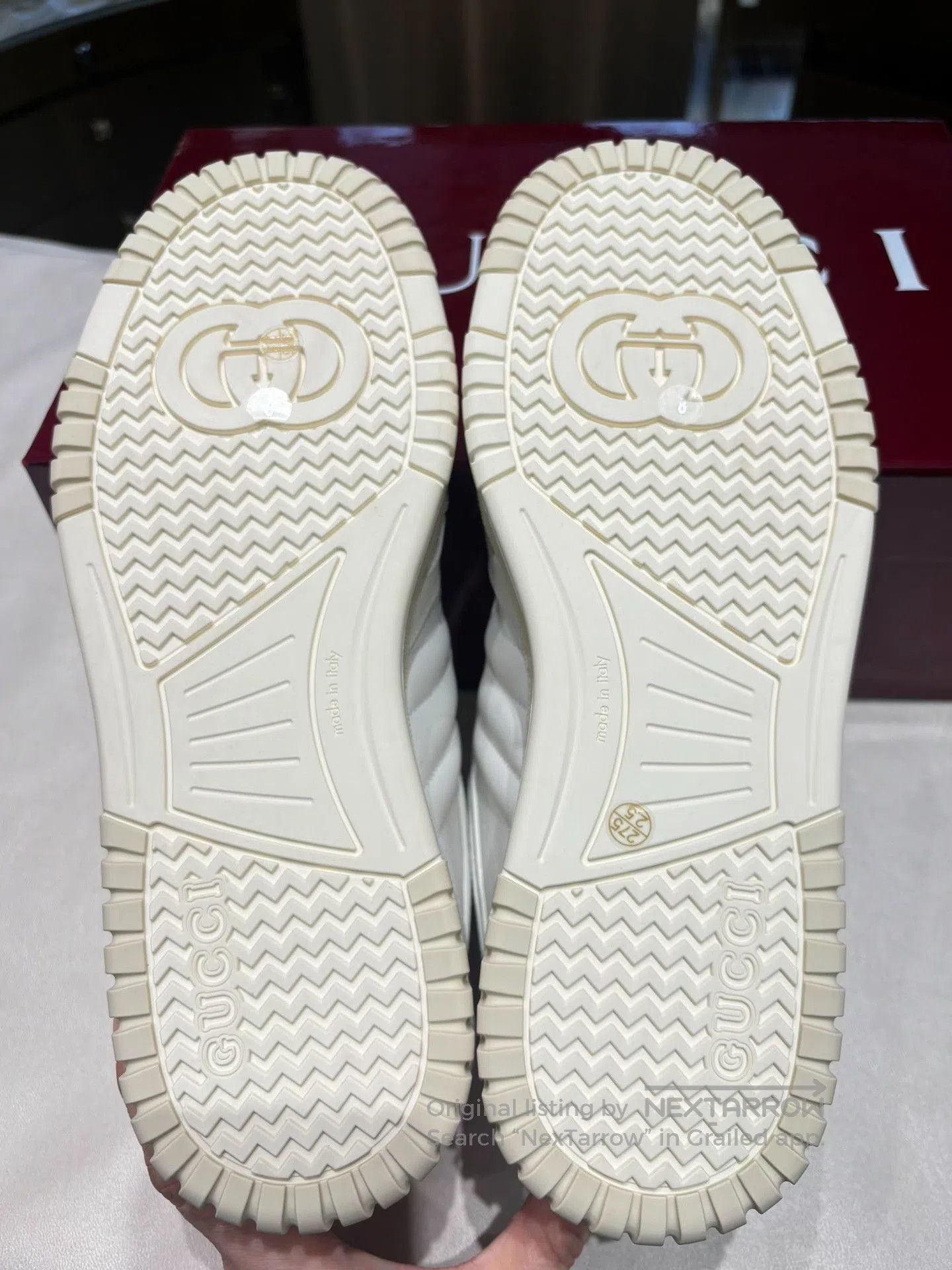 Gucci Gucci Red Green Stripe White Sneakers. Size US 9 / EU 42 - 6 Thumbnail