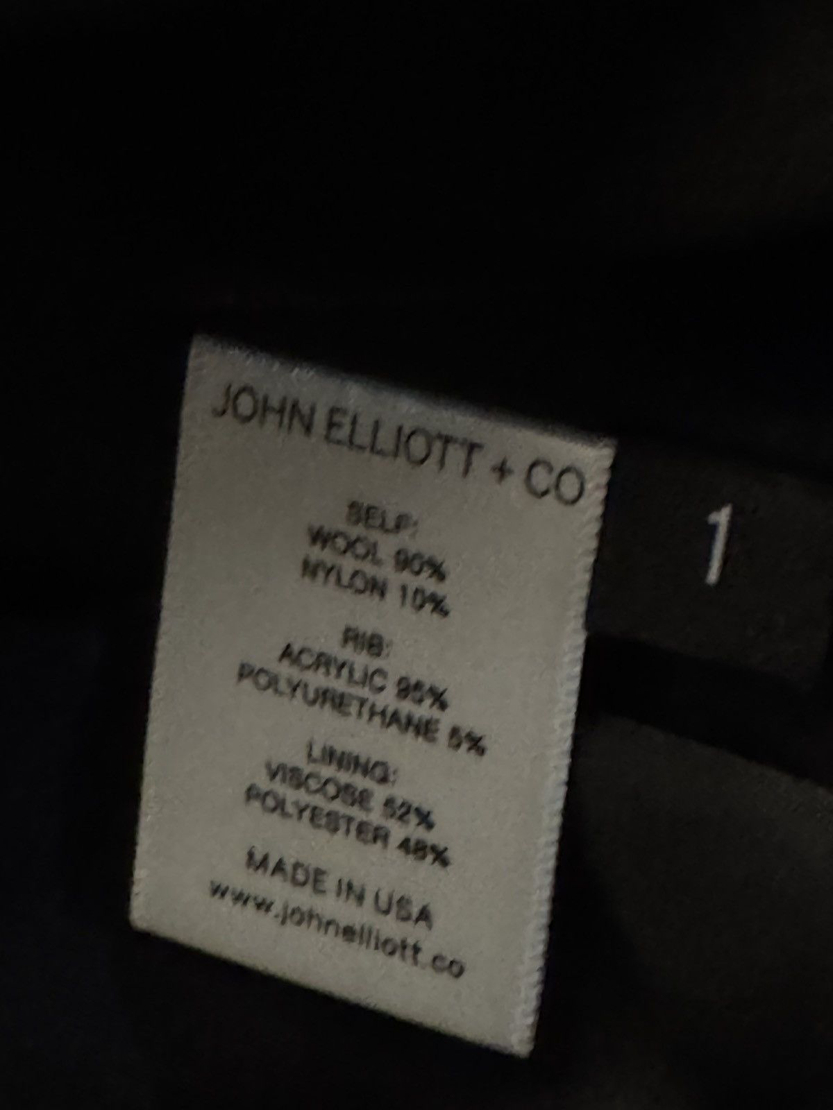John Elliott John Elliott Asphalt Wool Bomber Size US XS / EU 42 / 0 - 4 Thumbnail