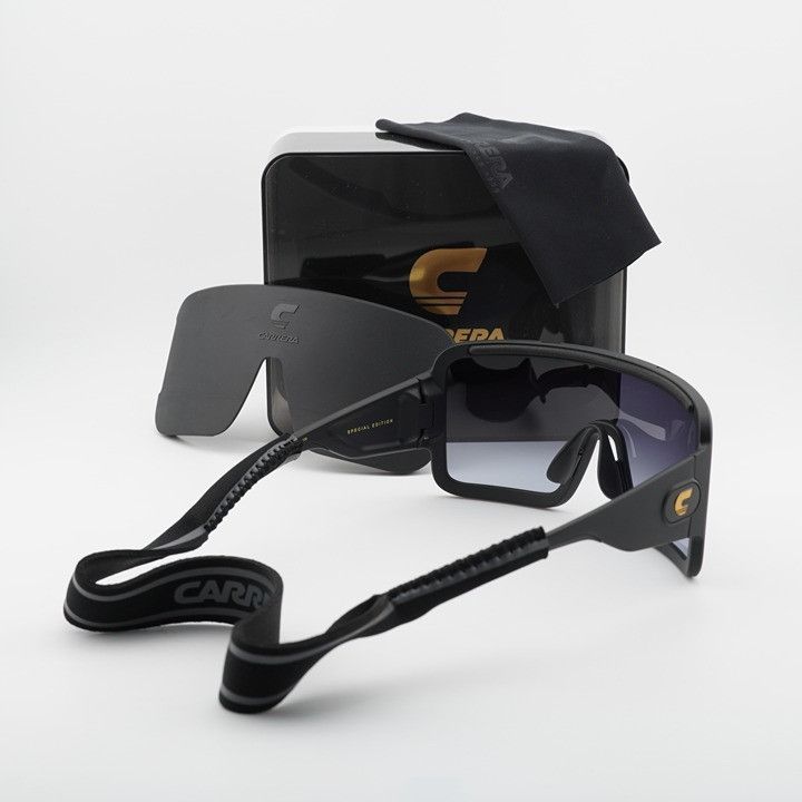 Carrera Carrera FLAGLAB 15 0003 9O Sunglasses Black Shield Frame Size ONE SIZE - 12 Thumbnail