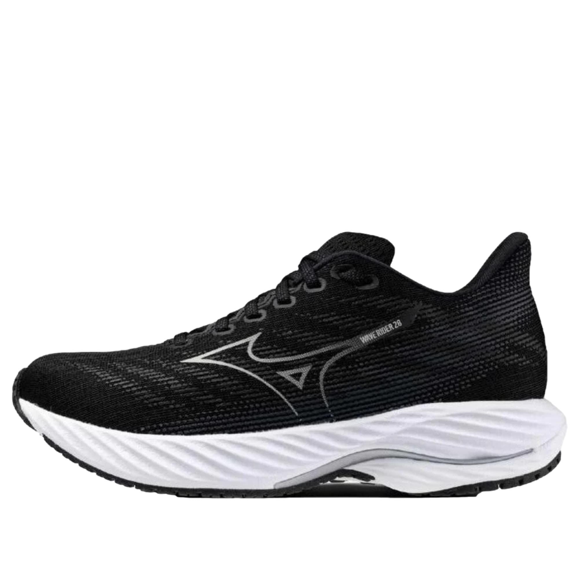 Mizuno Wave Rider 28 Black / Silver / White J1GD240322 Size US 12 / IT 42 - 1 Thumbnail