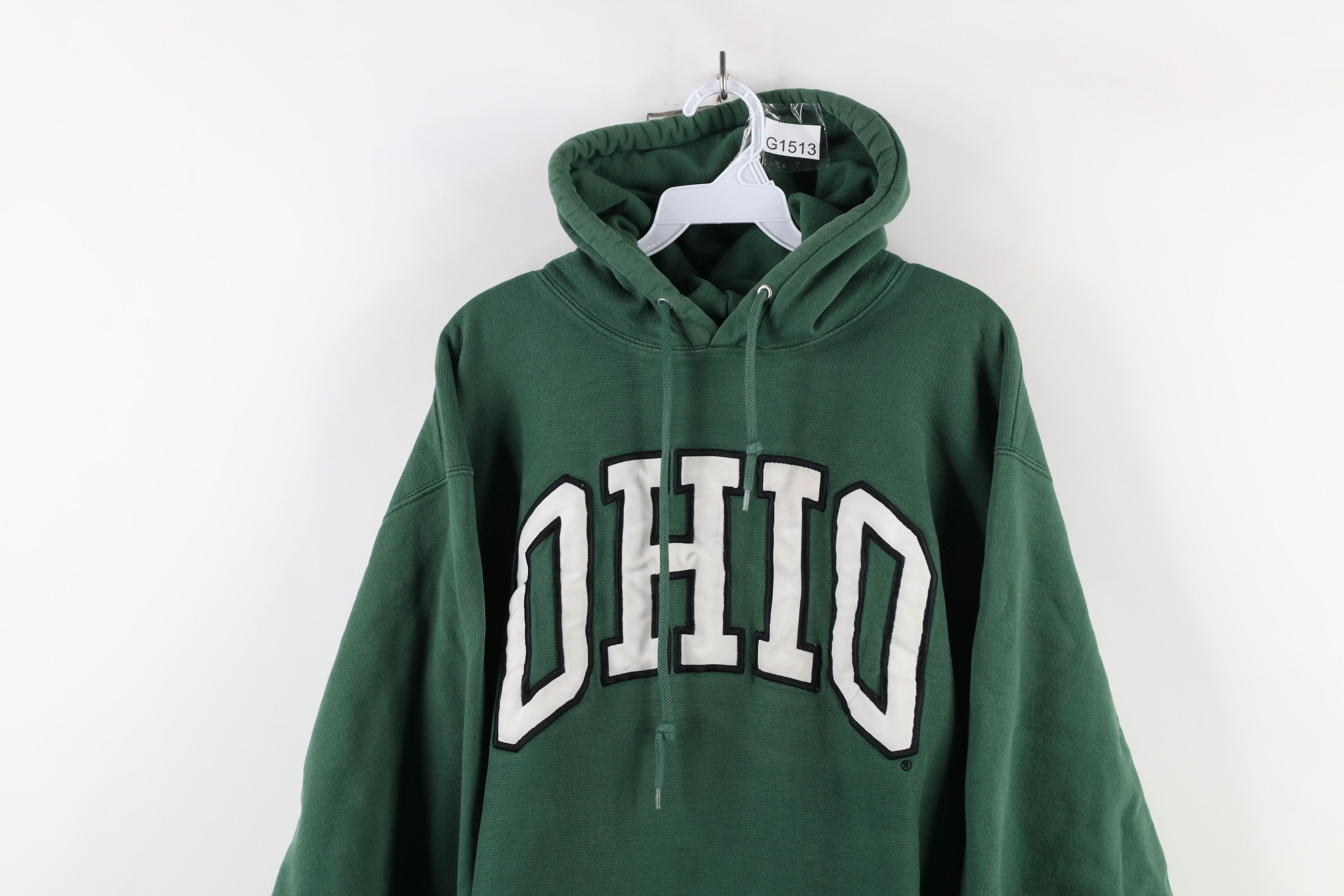 Vintage Vintage 90s Ohio University Heavyweight Hoodie Sweatshirt Size US XXL / EU 58 / 5 - 2 Thumbnail