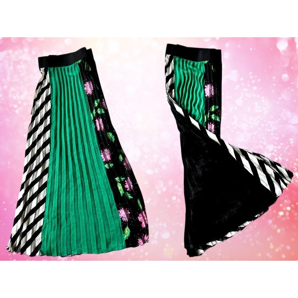 Other NWT Capsule Simply Be Skirt Size 16 Stretch Waist Pleated Fl Size 38" / US 16 / IT 52 - 3 Thumbnail