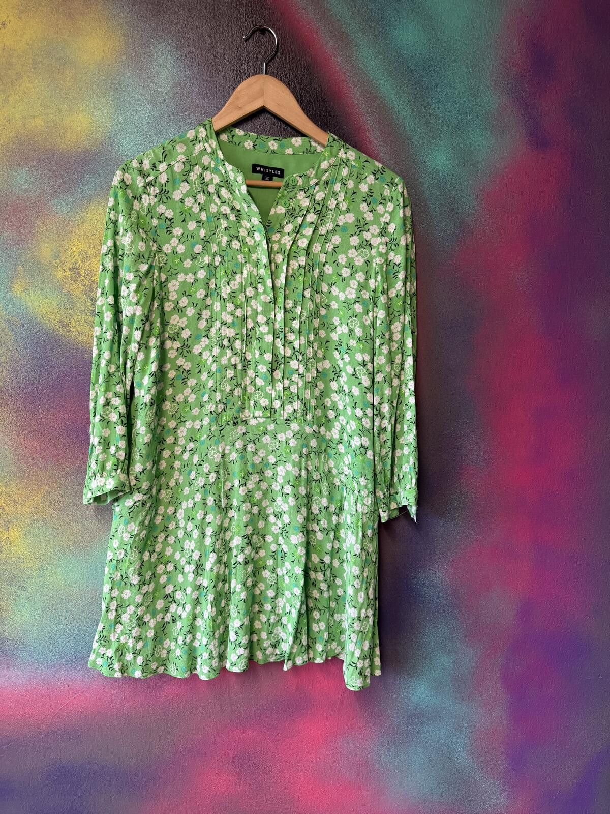 Other Whistles green floral midi dress in size 12 Size M / US 6-8 / IT 42-44 - 1 Thumbnail