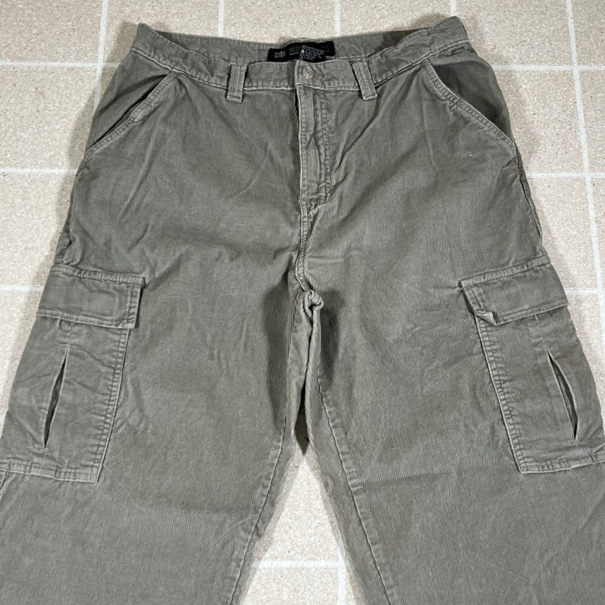 Faded Glory Faded Glory Vtg 90s Cargo Corduroy Pants 32x31 Grey Skate Size US 32 / EU 48 - 2 Thumbnail