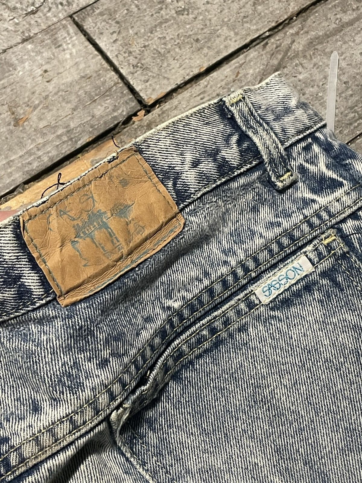 Designer × Vintage 90s Sasson Baggy Jeans Size US 38 / EU 54 - 4 Thumbnail