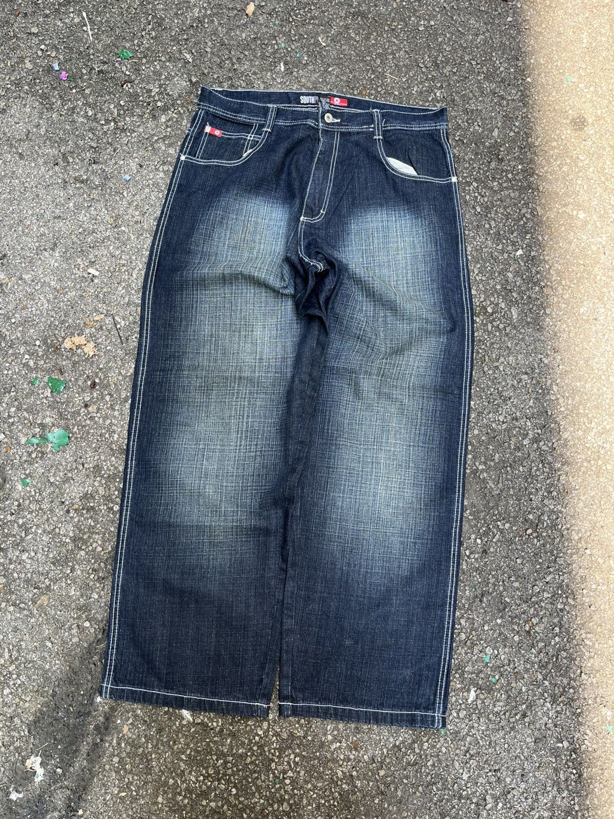 JNCO × Southpole × Vintage Southpole Faded Y2K Baggy Jeans Wide