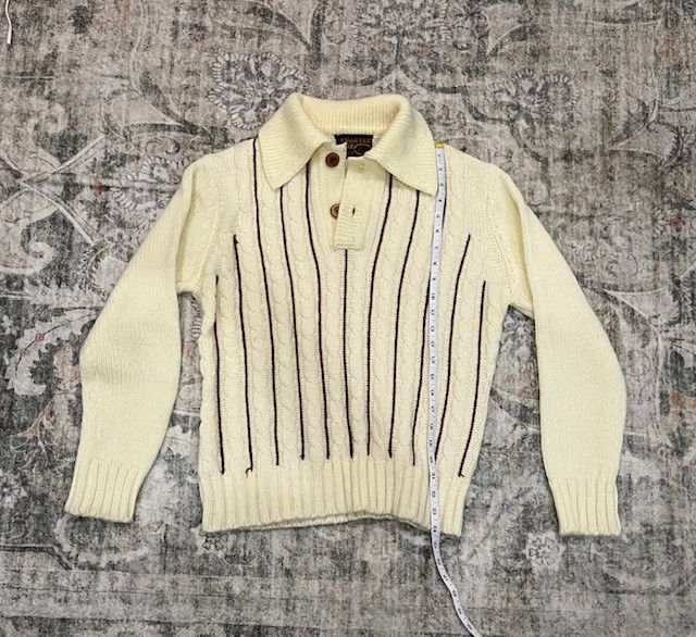 Vintage Vintage Made in USA Knit Polo Sweater (S) (1970s/80s) Size US S / EU 44-46 / 1 - 3 Thumbnail