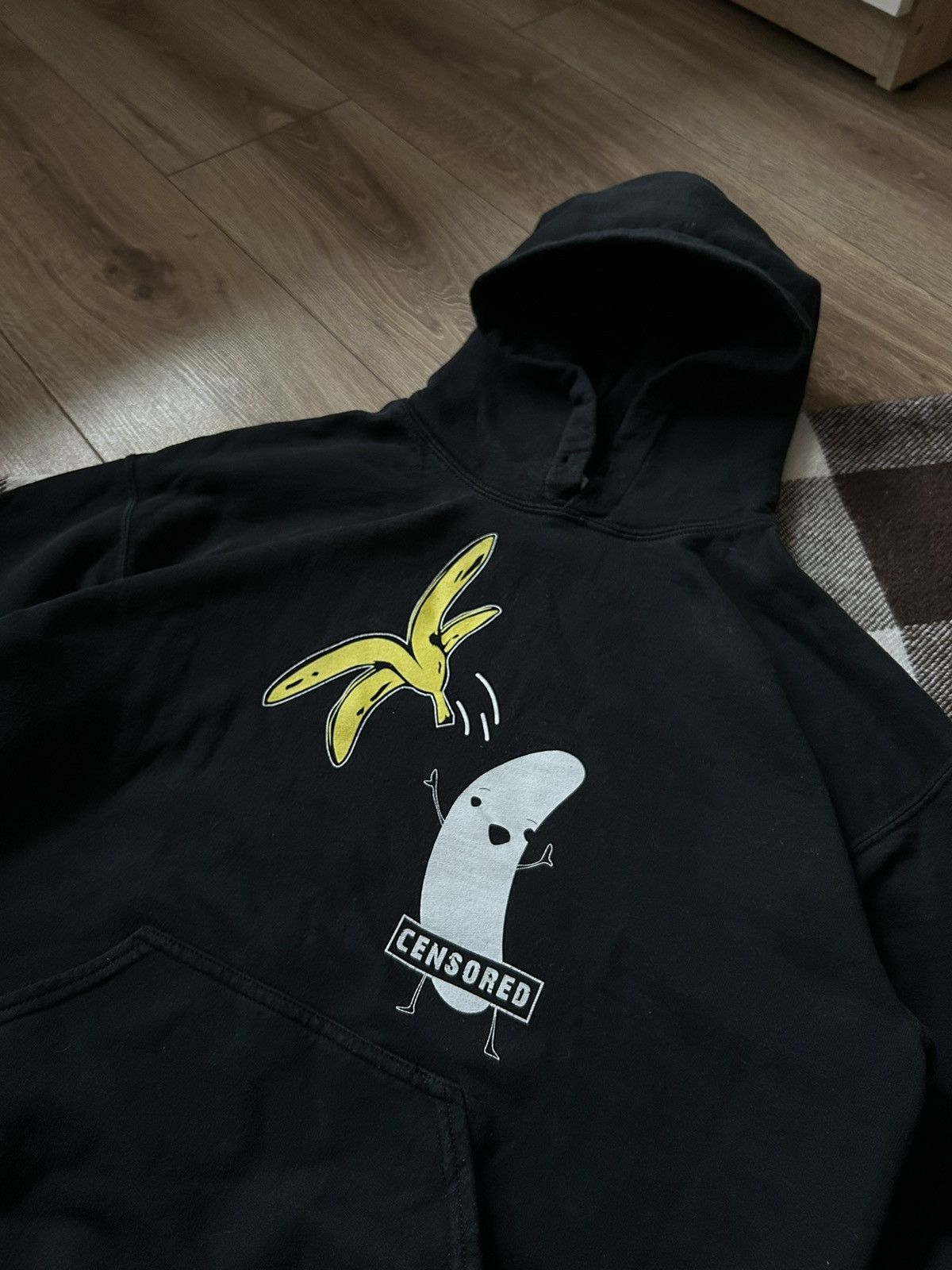 Gildan × Vintage Vintage Banana Censored big logo y2k hoodies Size US M / EU 48-50 / 2 - 2 Thumbnail