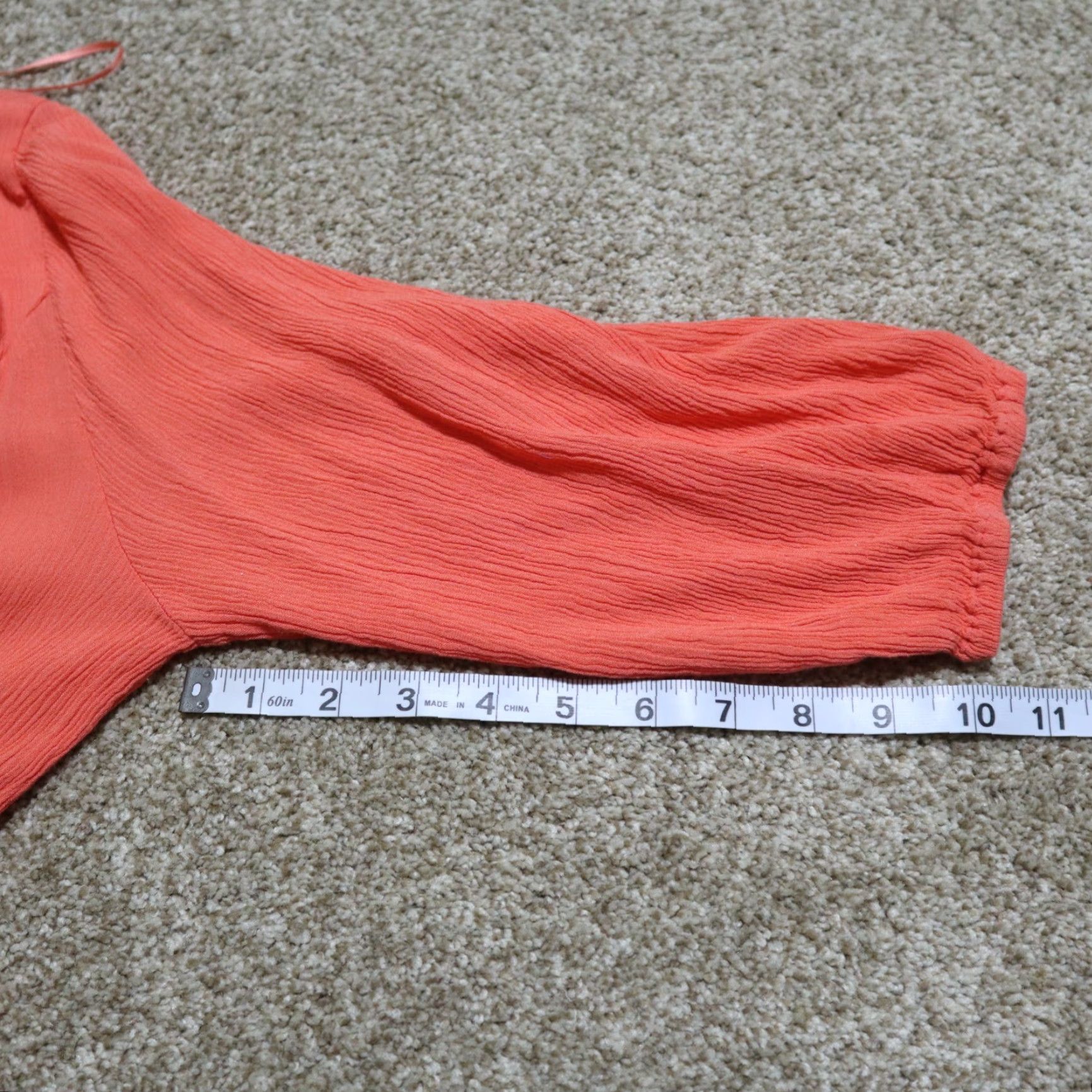 Vintage New Directions Shirt Adult XL Orange Floral 3/4 Sleeve Sequin Womens Size XL / US 12-14 / IT 48-50 - 7 Thumbnail