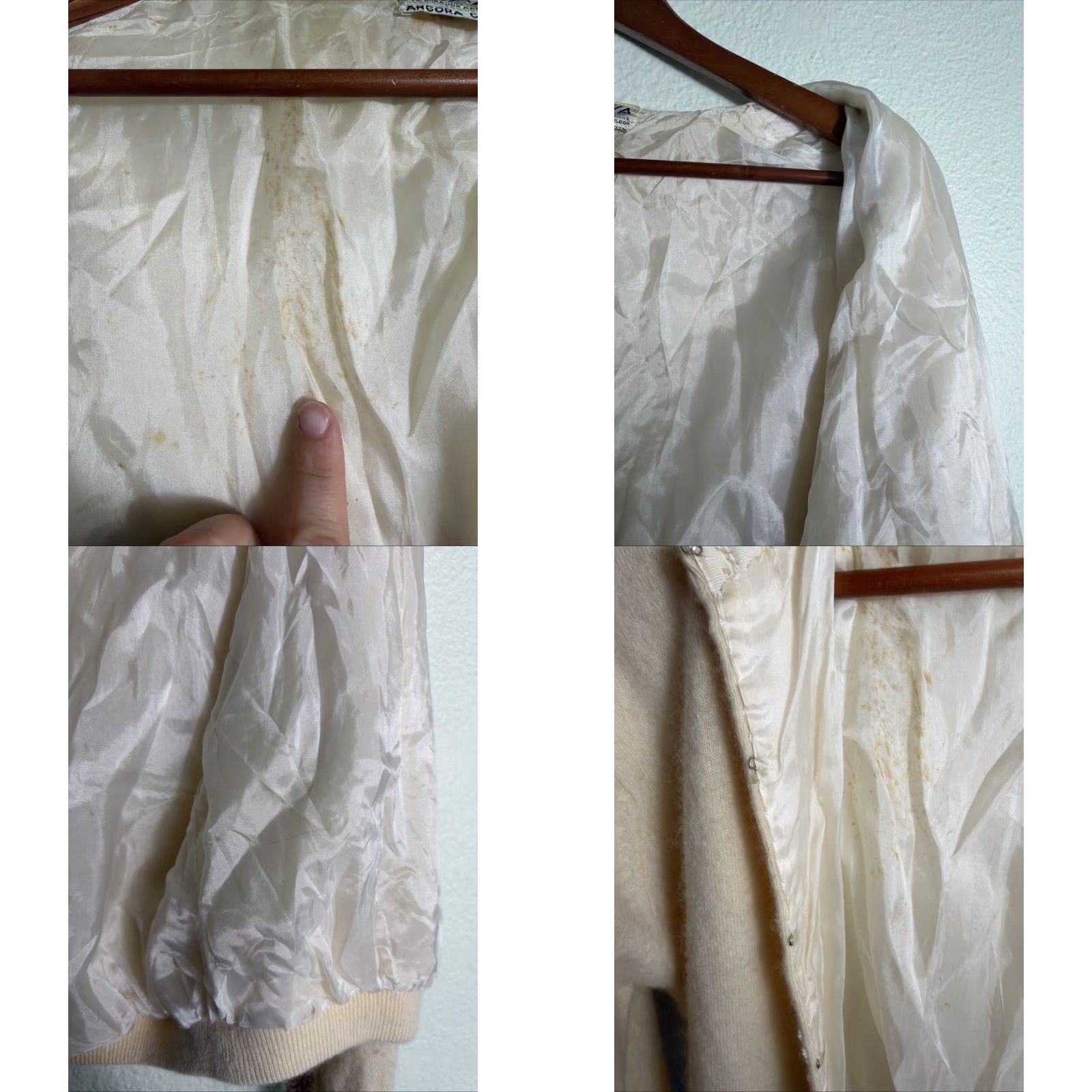 Vintage VINTAGE Sophia Cardigan Womens Small Cashmere Angora Ivory Cream Sweater 20” 20” 20” Weekend Gift Centre Handmade Size S / US 4 / IT 40 - 10 Thumbnail