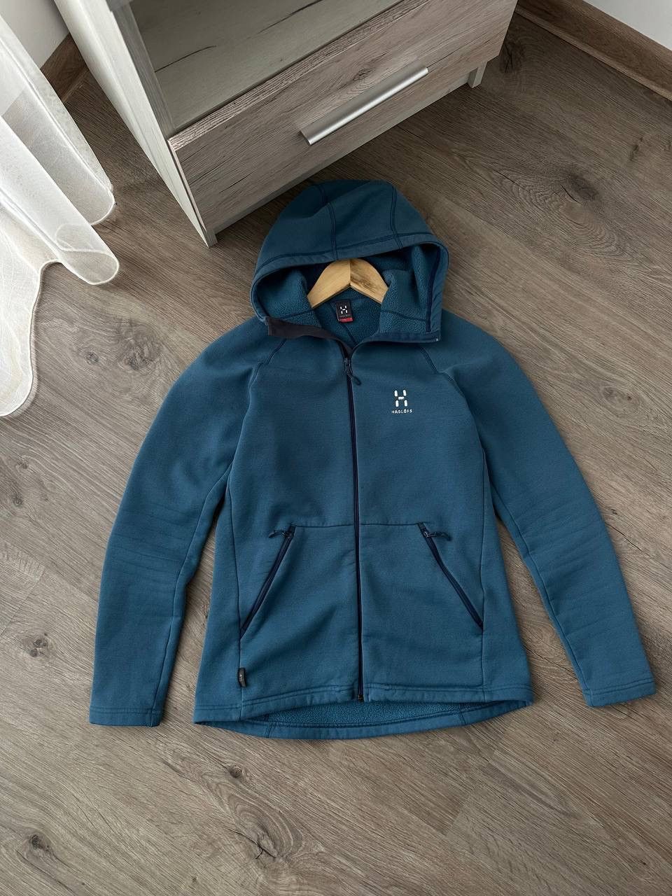 Haglofs × Vintage Vintage Haglofs Blue Outdoor Zip Hoodie Size S / US 4 / IT 40 - 2 Thumbnail