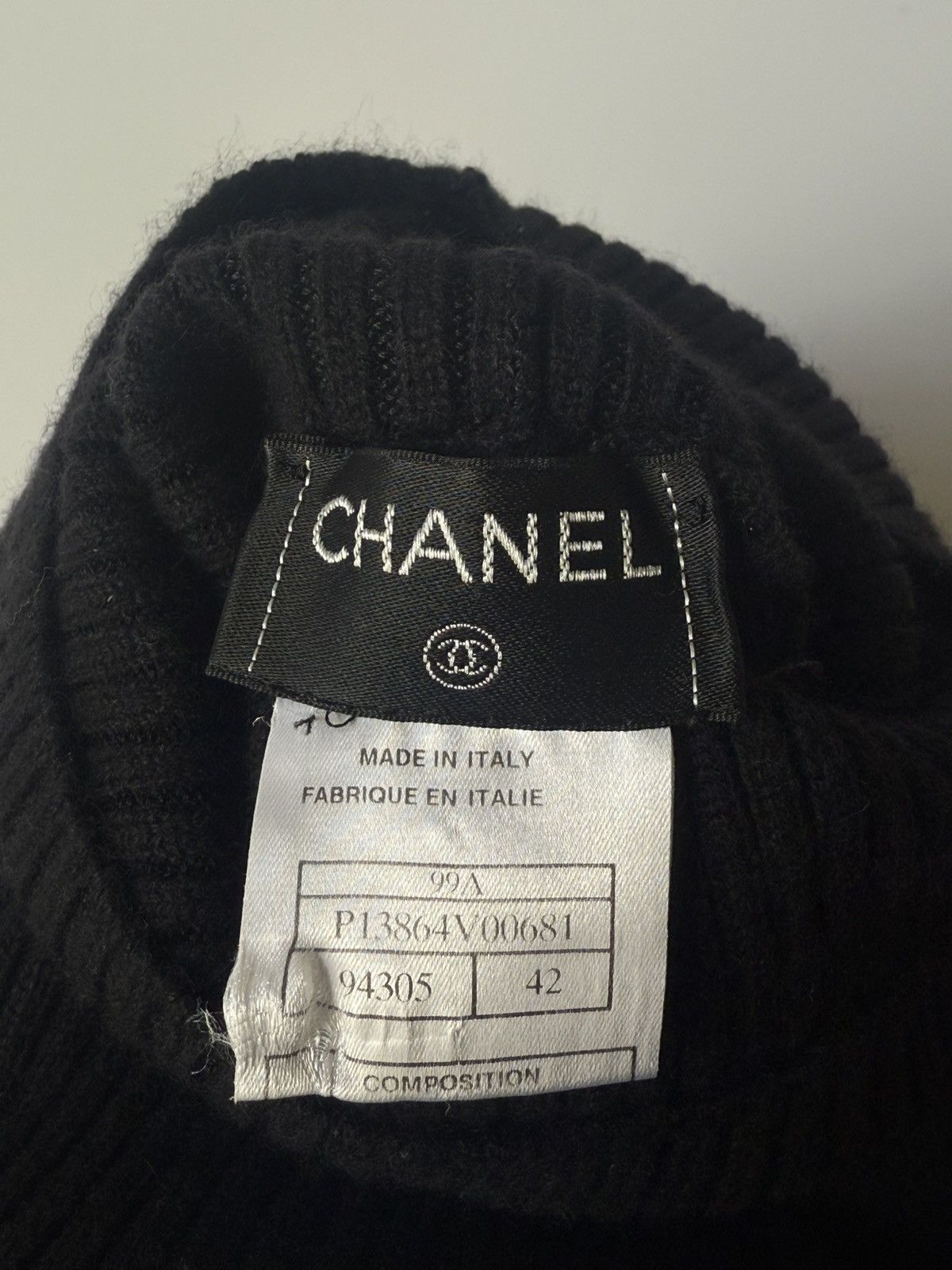 Chanel Chanel Black Pleated Turtle Neck Maxi Dress Size M / US 6-8 / IT 42-44 - 7 Thumbnail