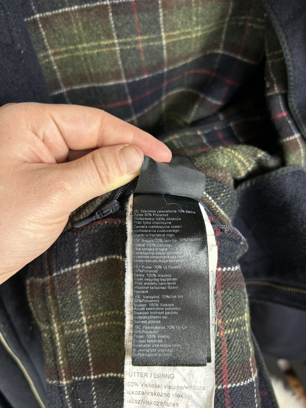 Barbour Barbour Duffle Wool Heavy Coat Size 40 Dark Blue Size US M / EU 48-50 / 2 - 14 Thumbnail