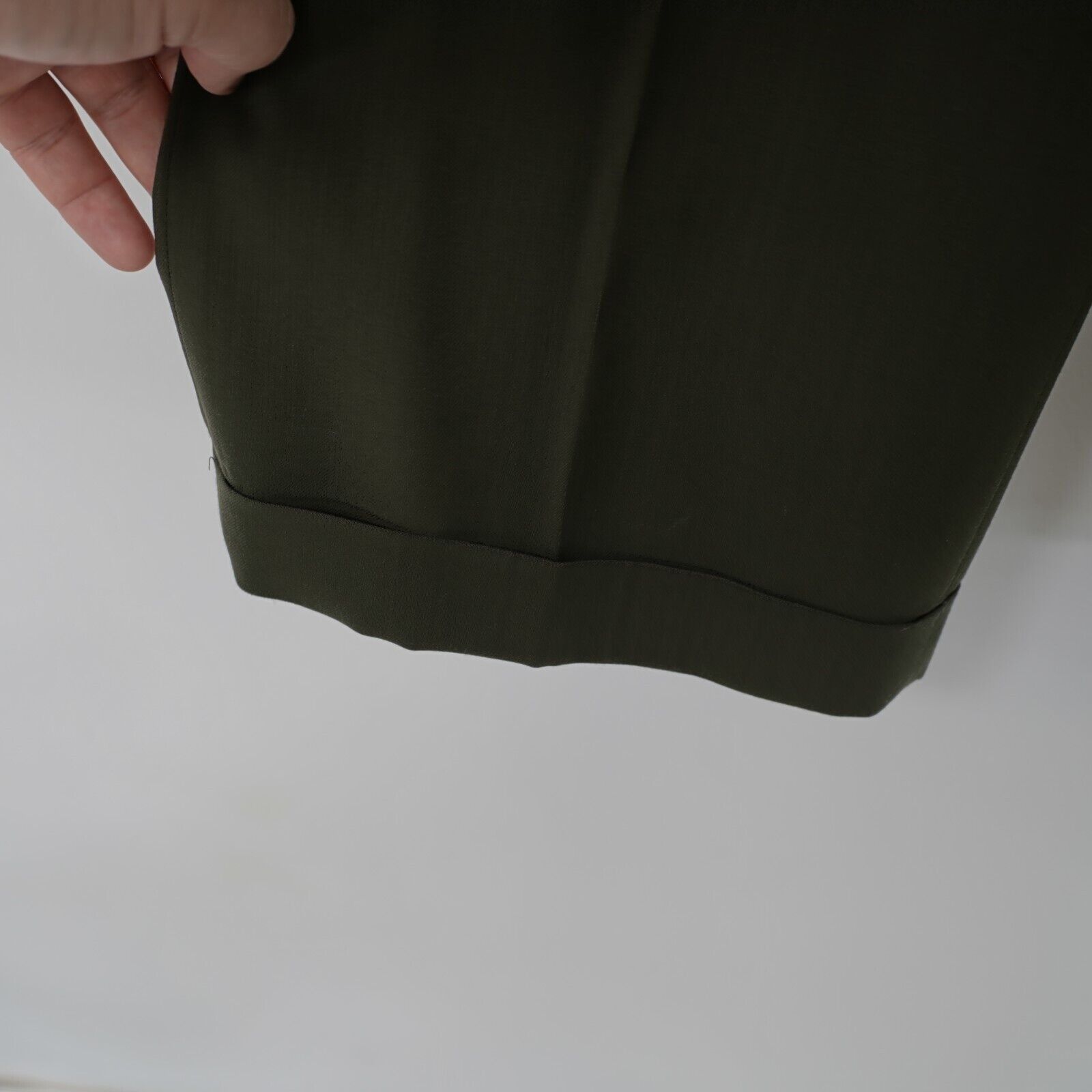 Designer Gianfranco Ruffini Worsted Wool Green 2 Piece Suit 48L 41/29 Size 48L - 2 Thumbnail